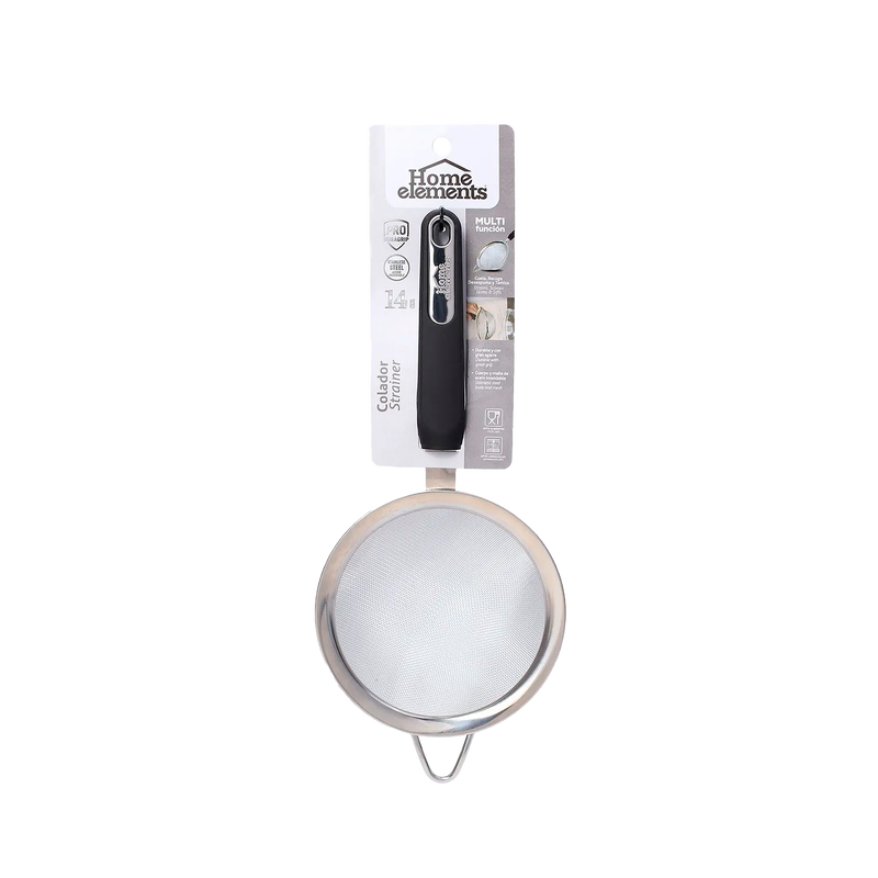 Colador Acero Inoxidable 14 cm - Mango Inserto Acero 299902452 Home Elements