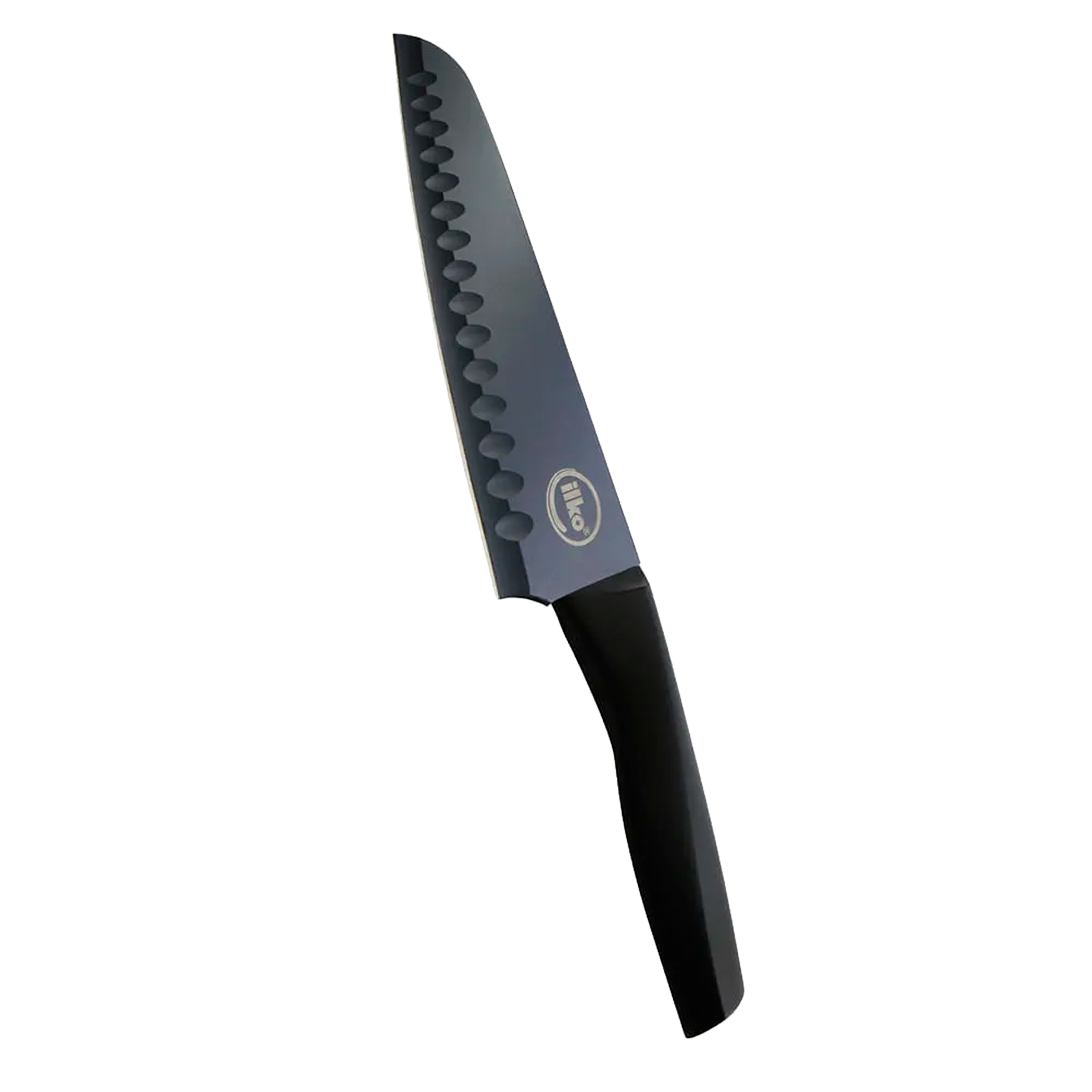 CUCHILLO ILKO NEGRO SANTOKU 18CM