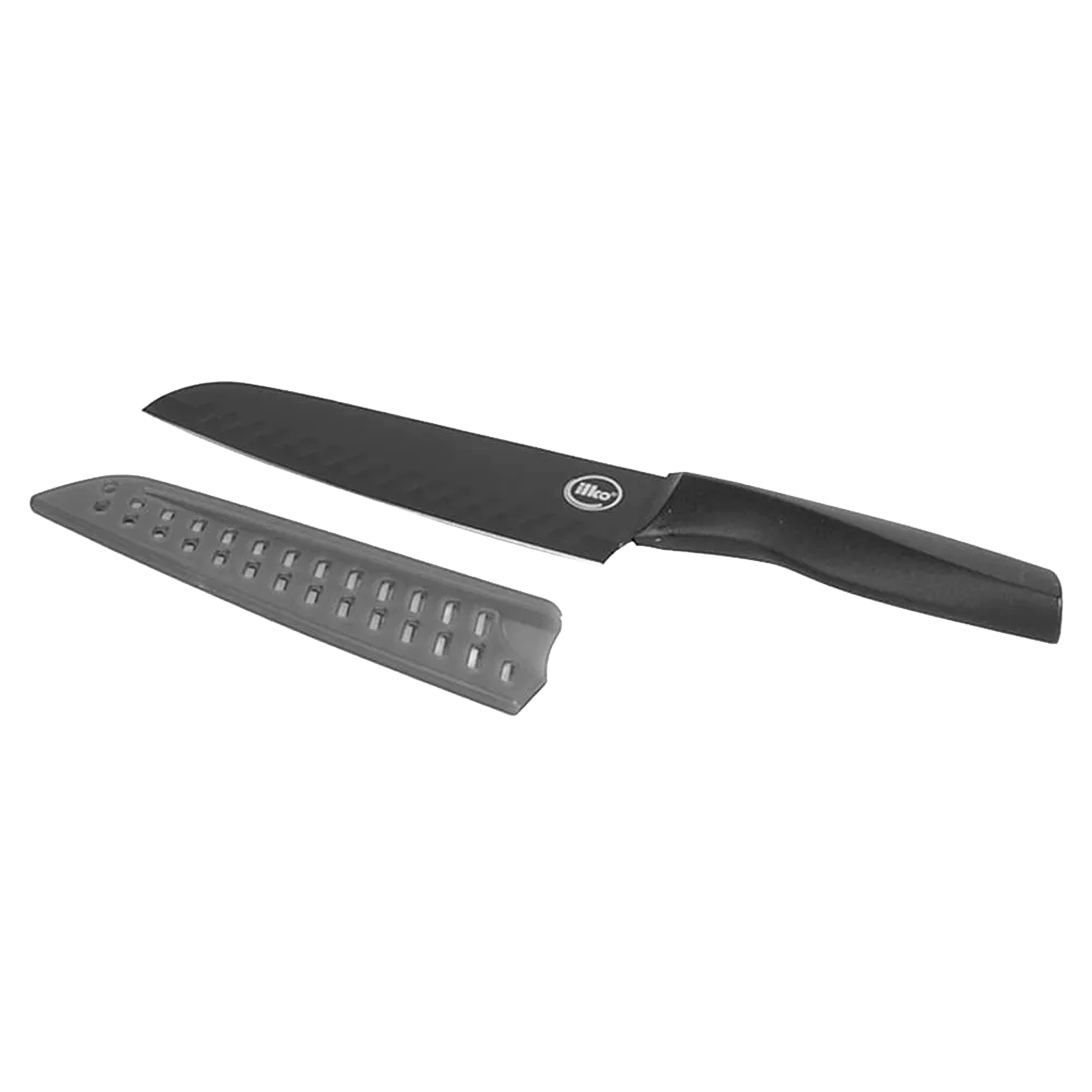 CUCHILLO ILKO NEGRO SANTOKU 18CM