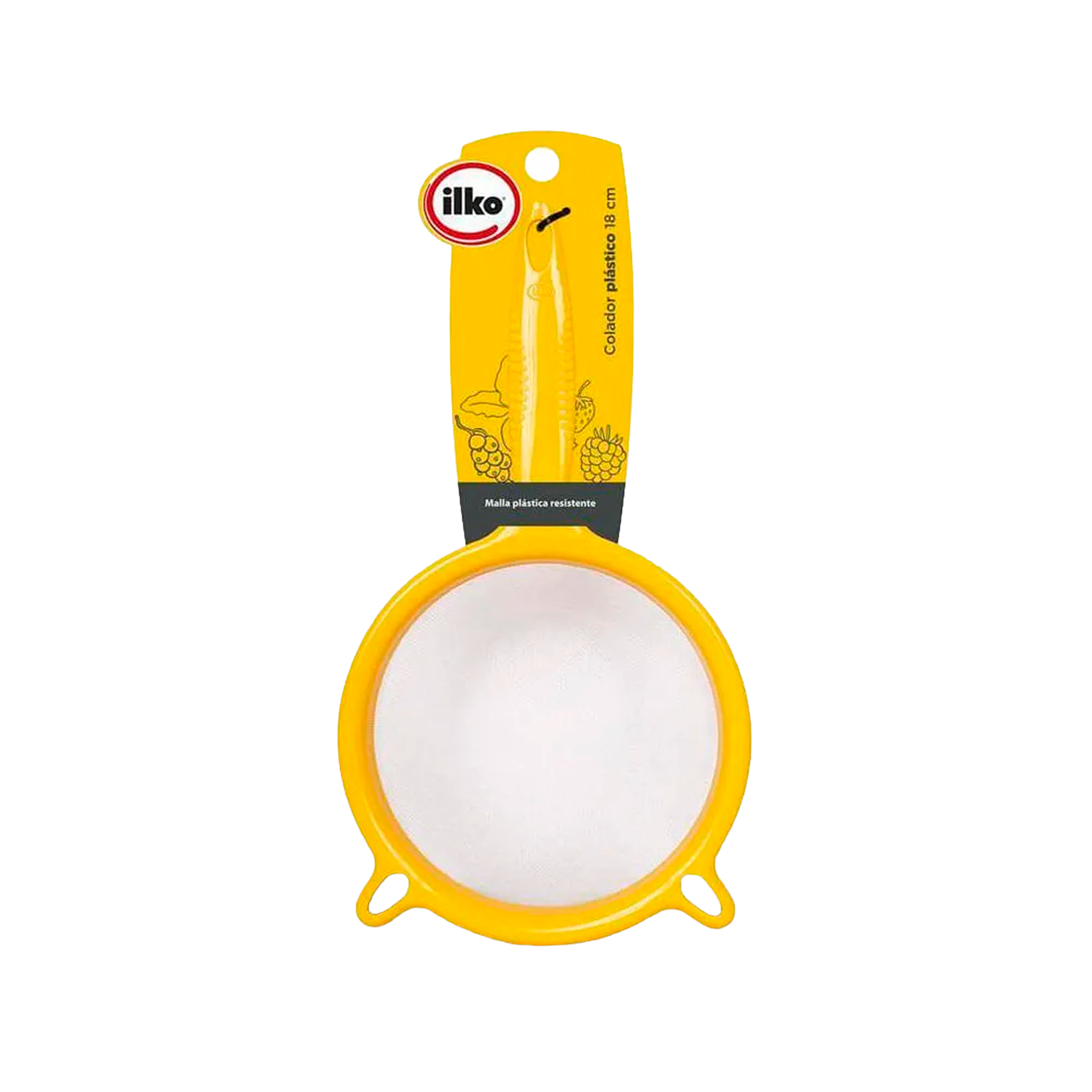 COLADOR DE MALLA METALICA 18CM ILKO