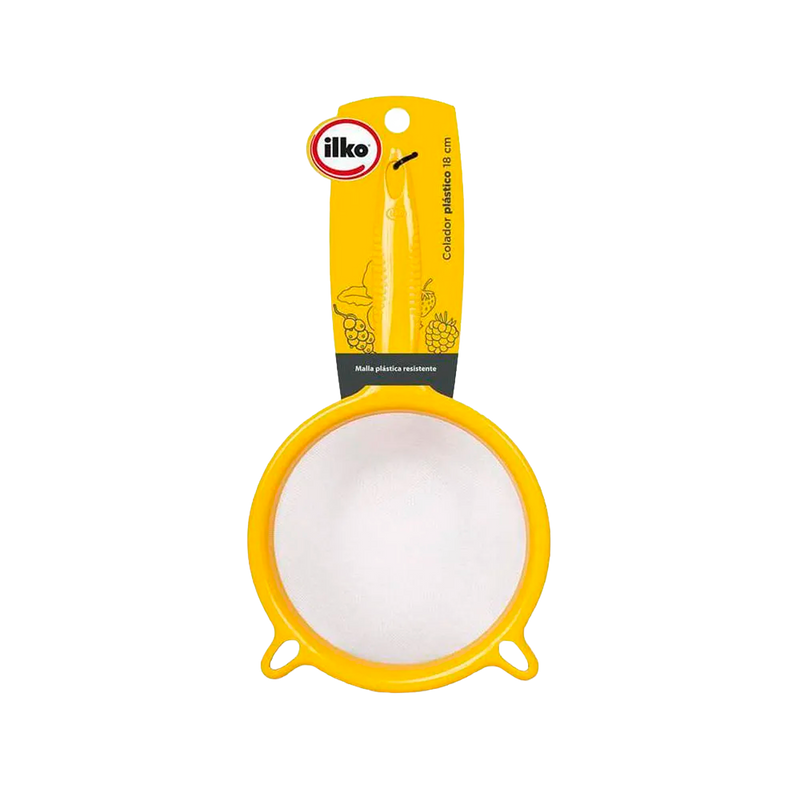 COLADOR DE MALLA METALICA 18CM ILKO