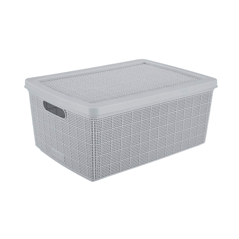 CANASTA FIQUE C/T 13.5L GRIS HIELO RIMAX