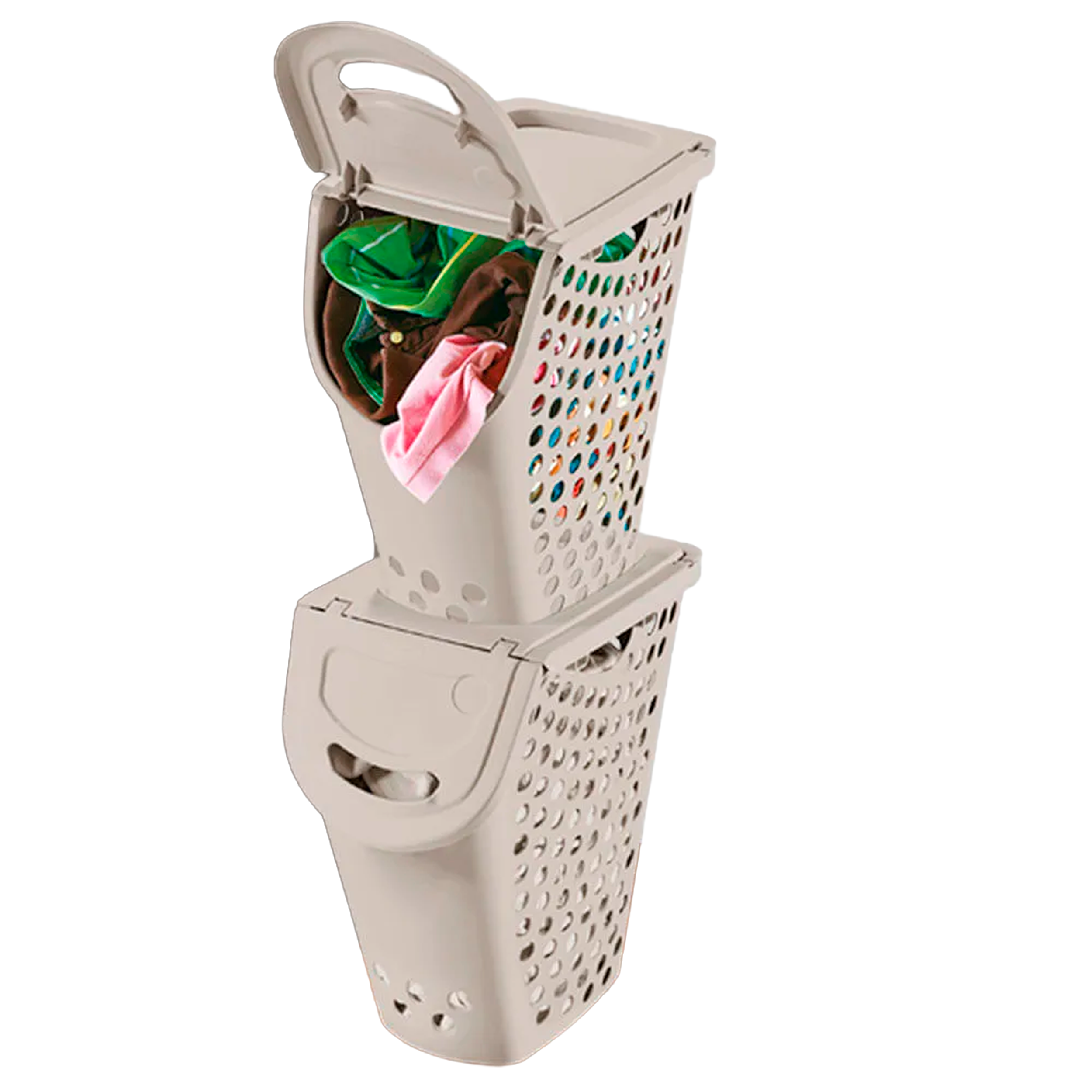 CESTA PLUS ROPA TAUPE RIMAX