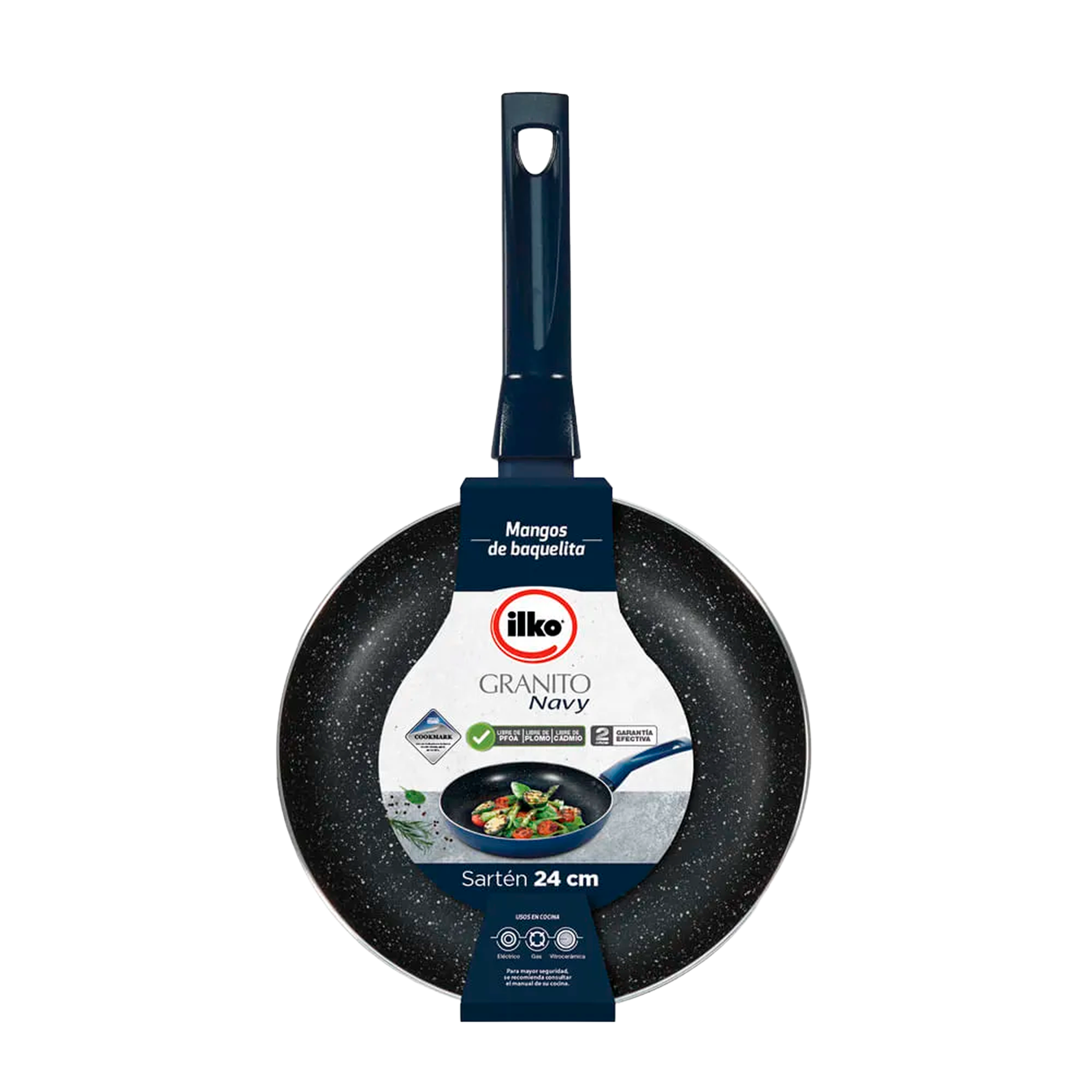 SARTEN ILKO GRANITO NAVY 24CM