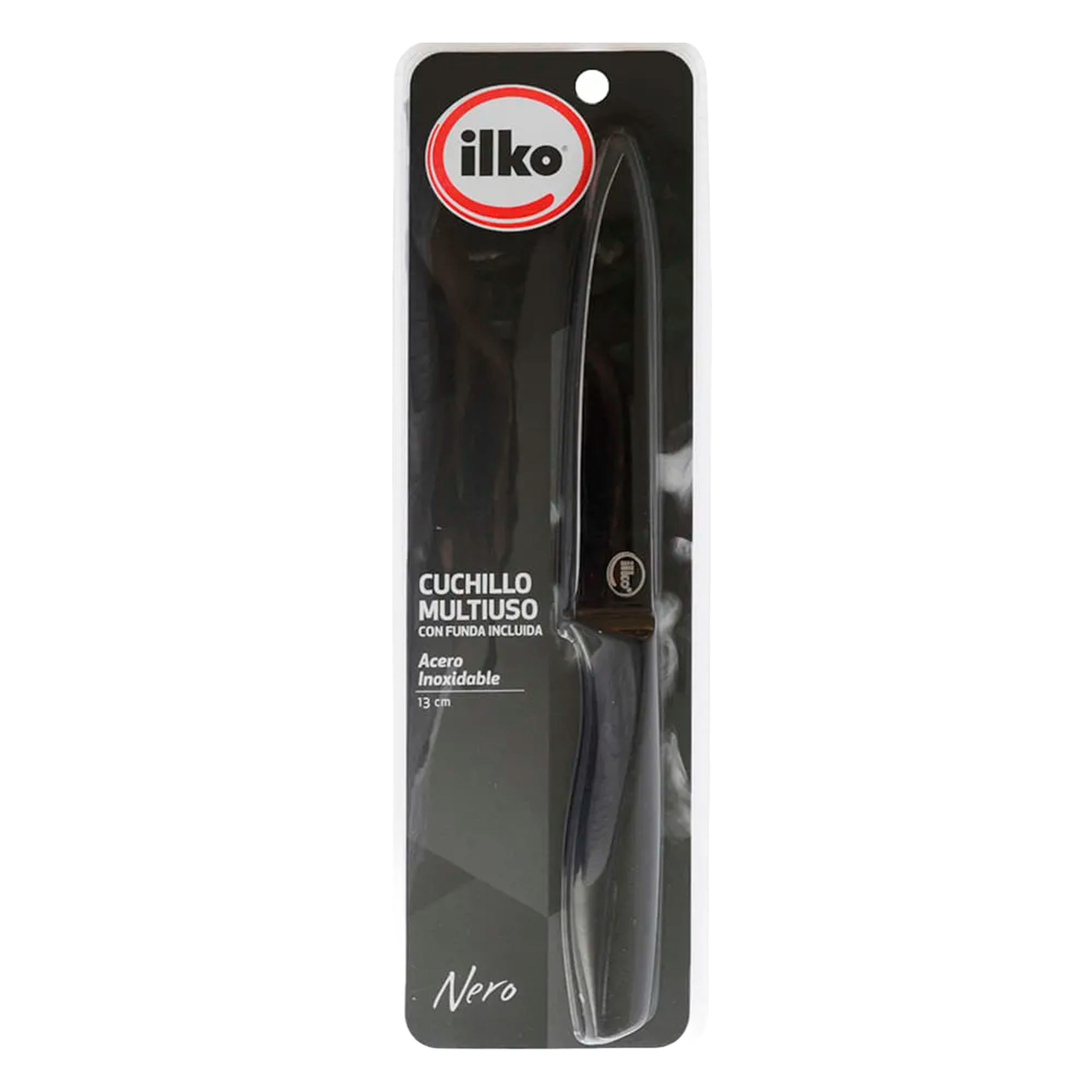 CUCHILLO ILKO NEGRO MULTIUSO 13CM