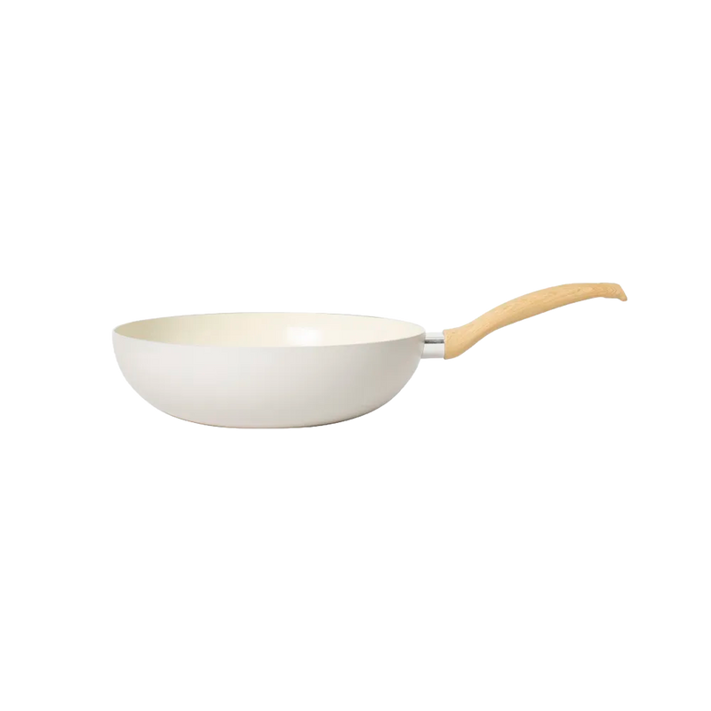 WOK ILKO BLANCO 28CM ANTIADHERENTE CERAMICA 2,5MM