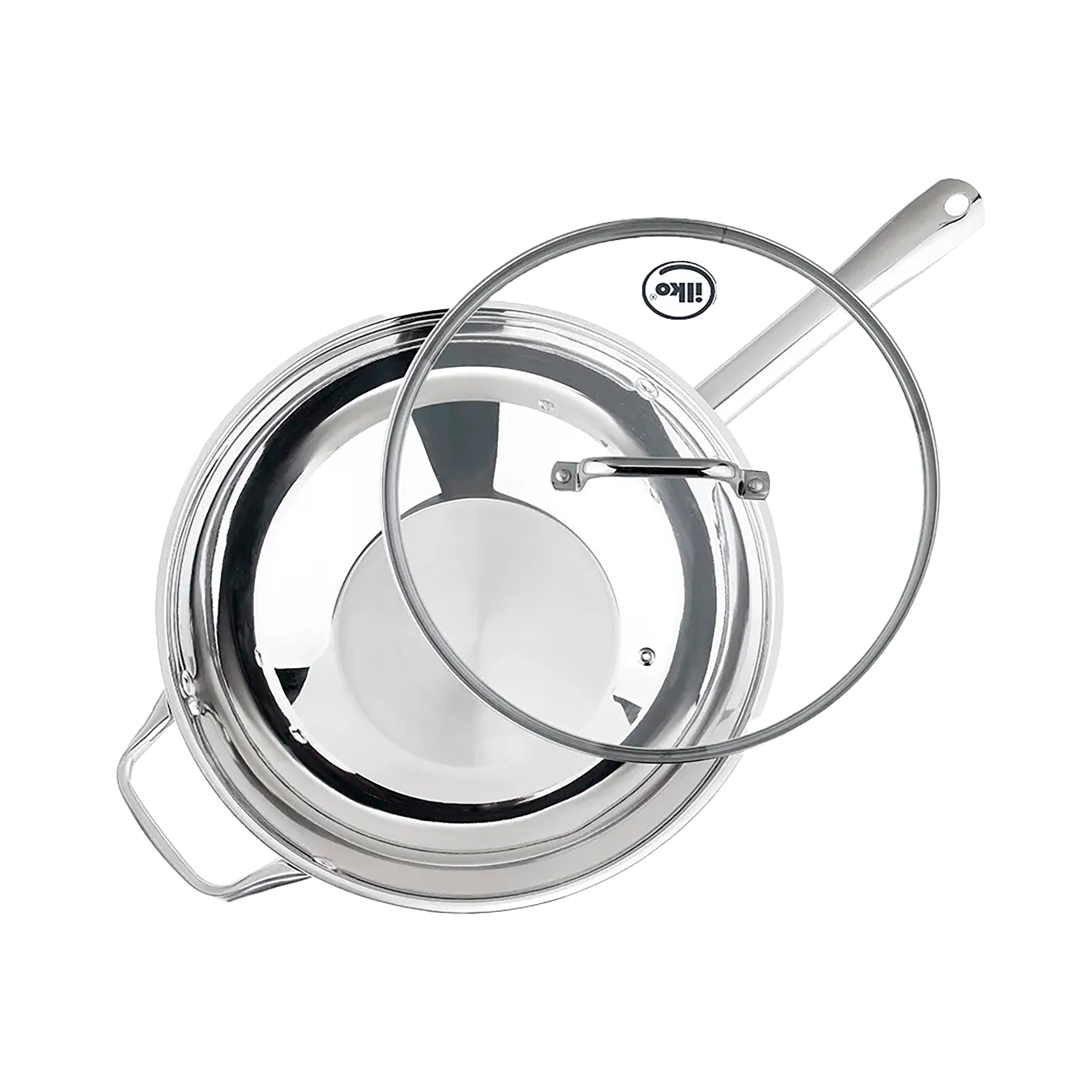 WOK ILKO ACEROINOX CHEF 30CM C/T