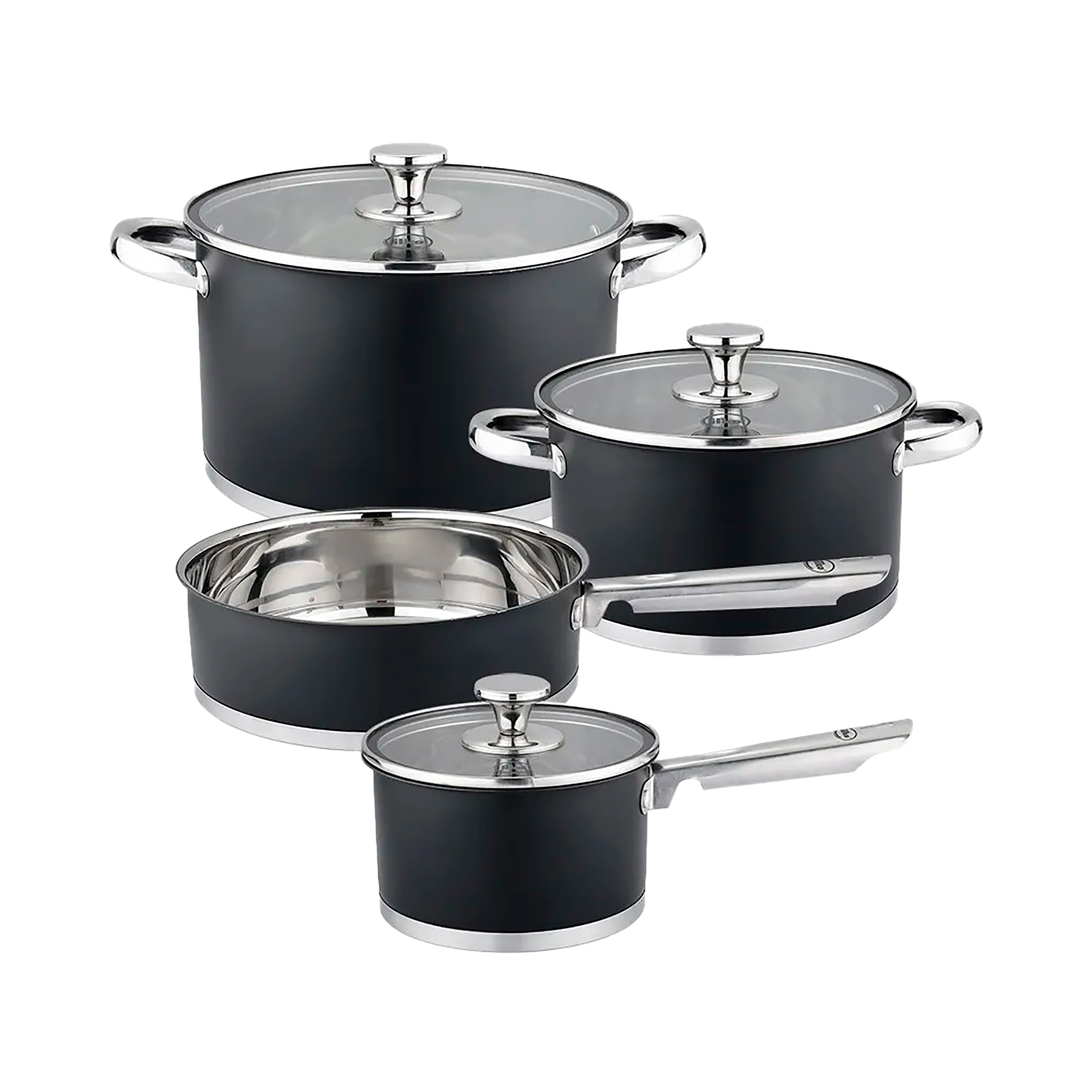 BATERIA ILKO ACERO INOXBLACK 7 PIEZAS