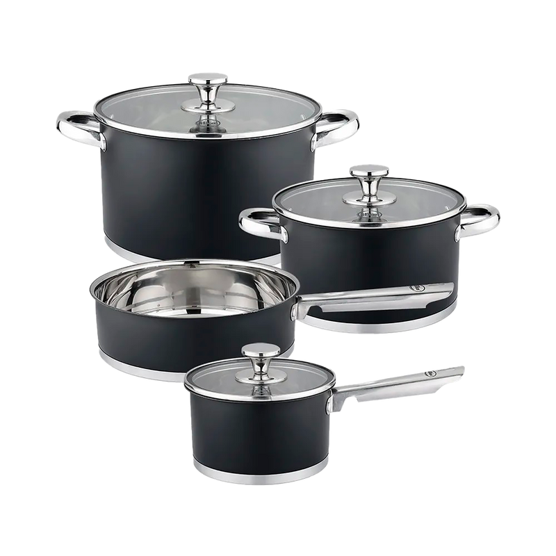 BATERIA ILKO ACERO INOXBLACK 7 PIEZAS