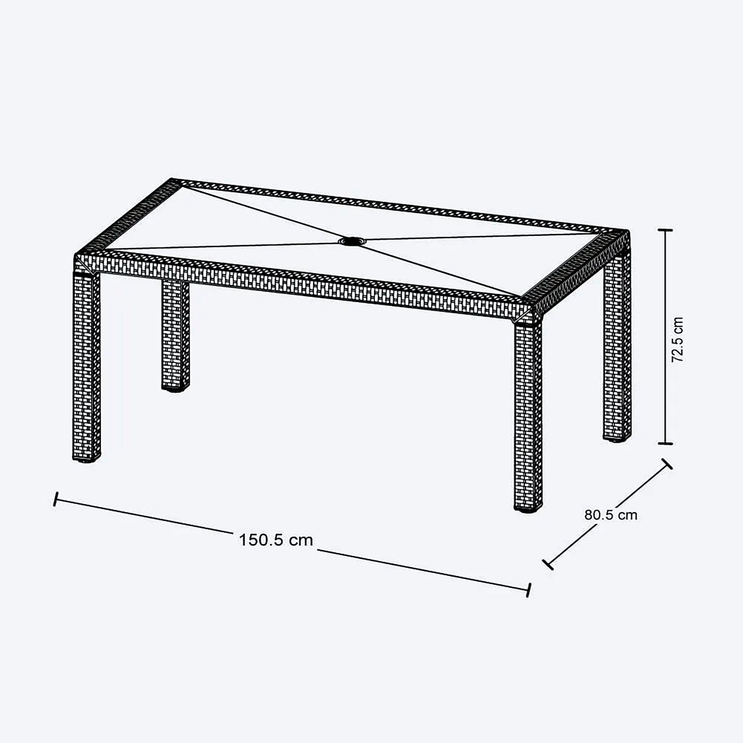 MESA ETERNA FAMILIAR WENGUE RIMAX
