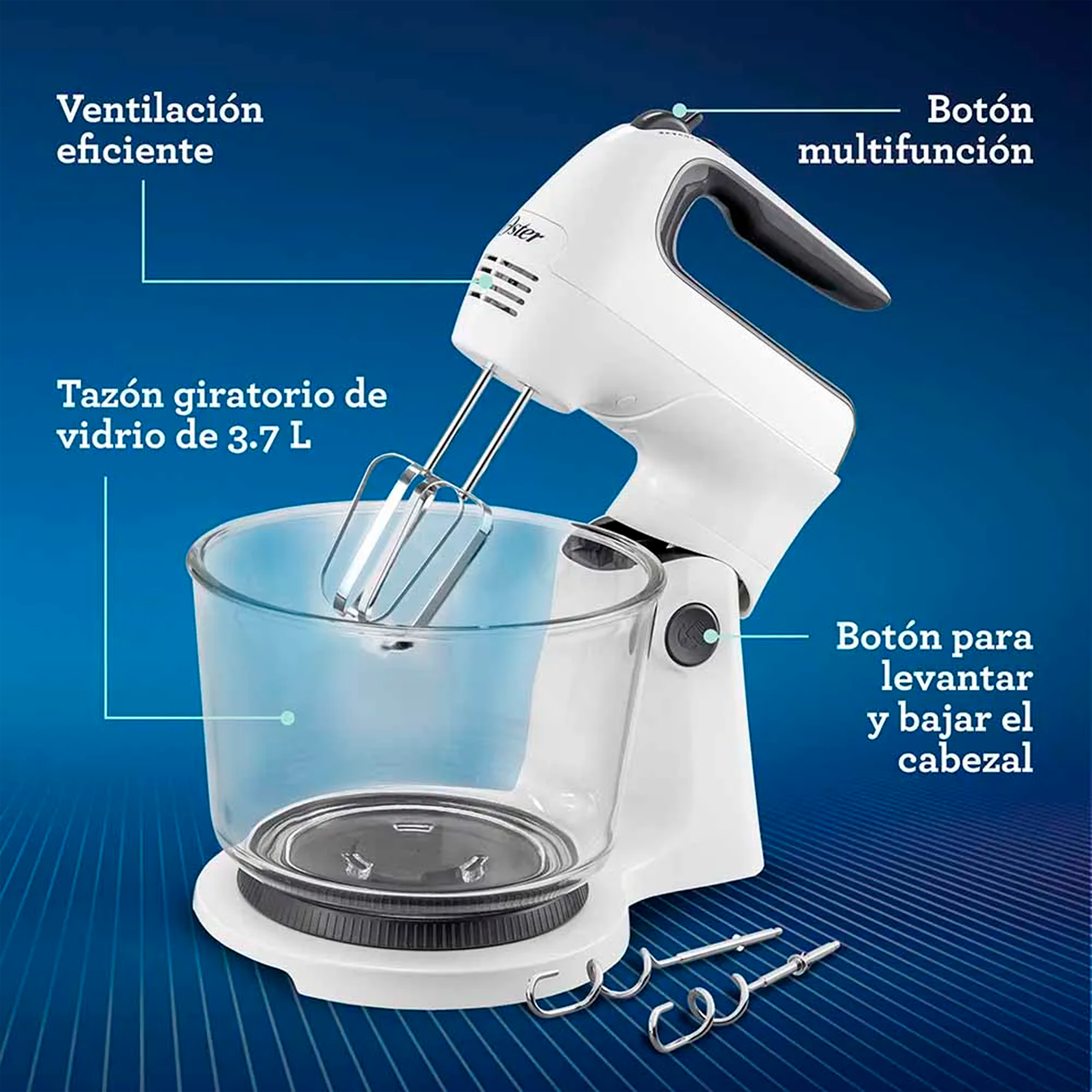 BATIDORA DE MANO Y PEDESTAL OSTER