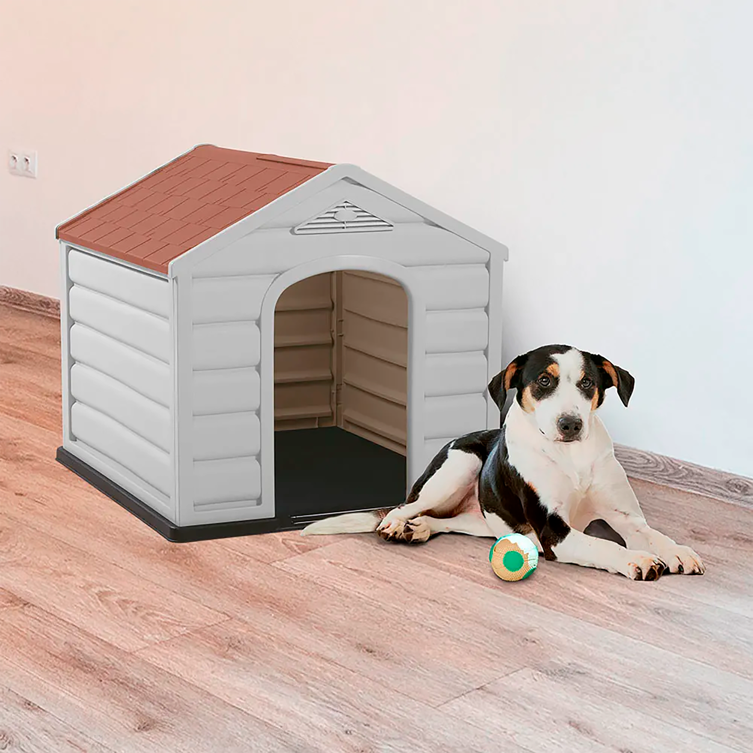 Casa para Perro Razas Pequeñas Terracota RIMAX