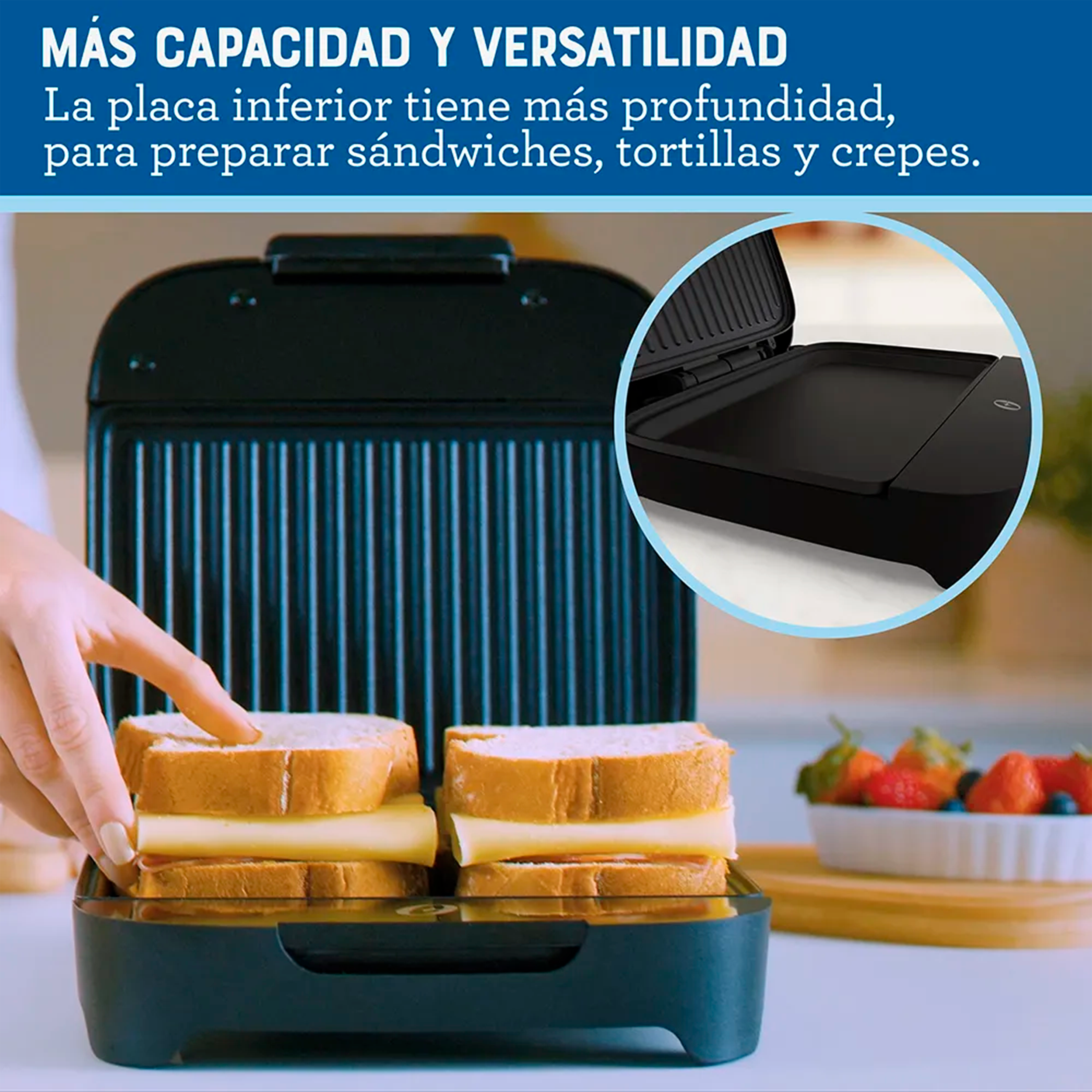 SANDUCHERA PANINI OSTER NEGRO