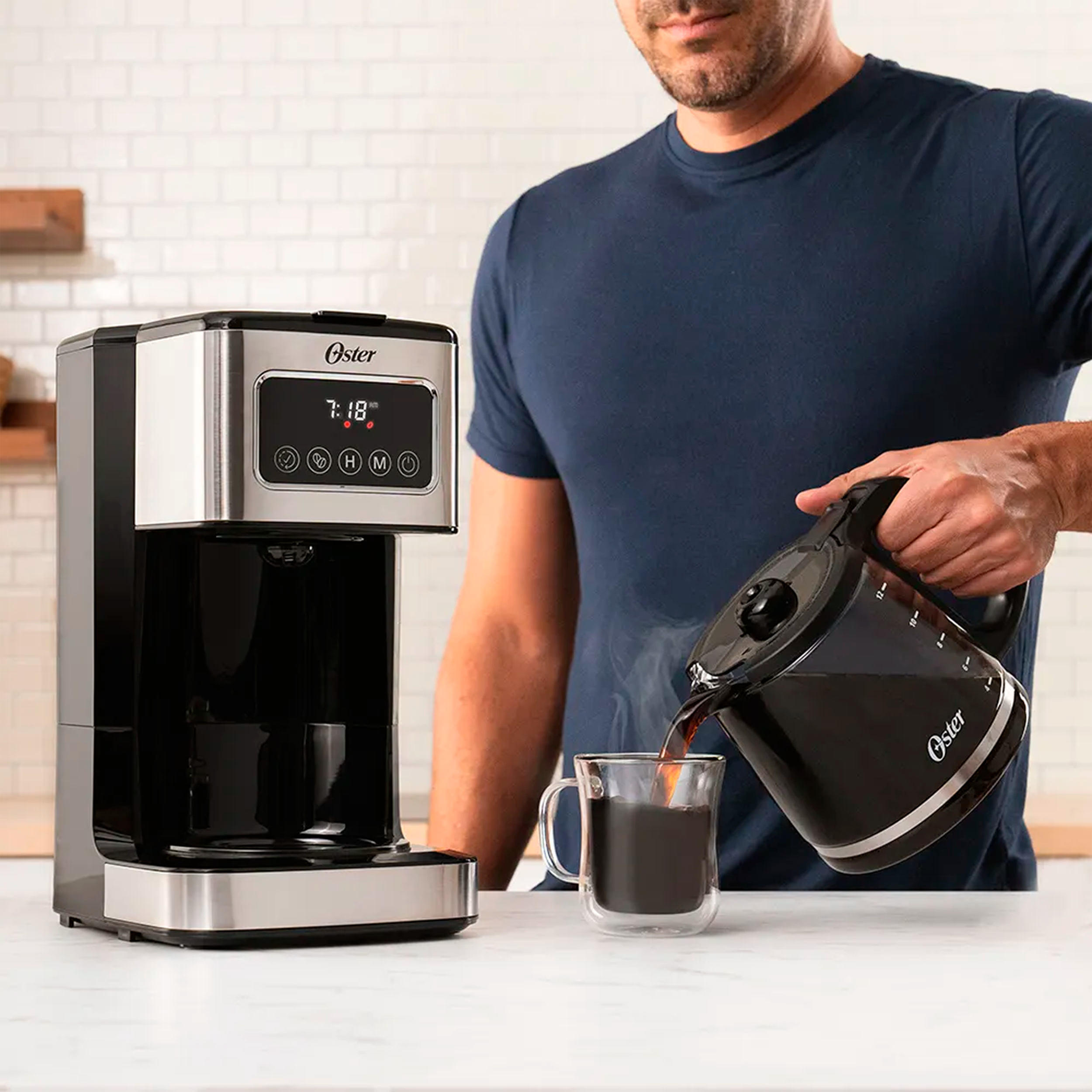 CAFETERA 12TZ PROGRAMABLE NEGRA OSTER