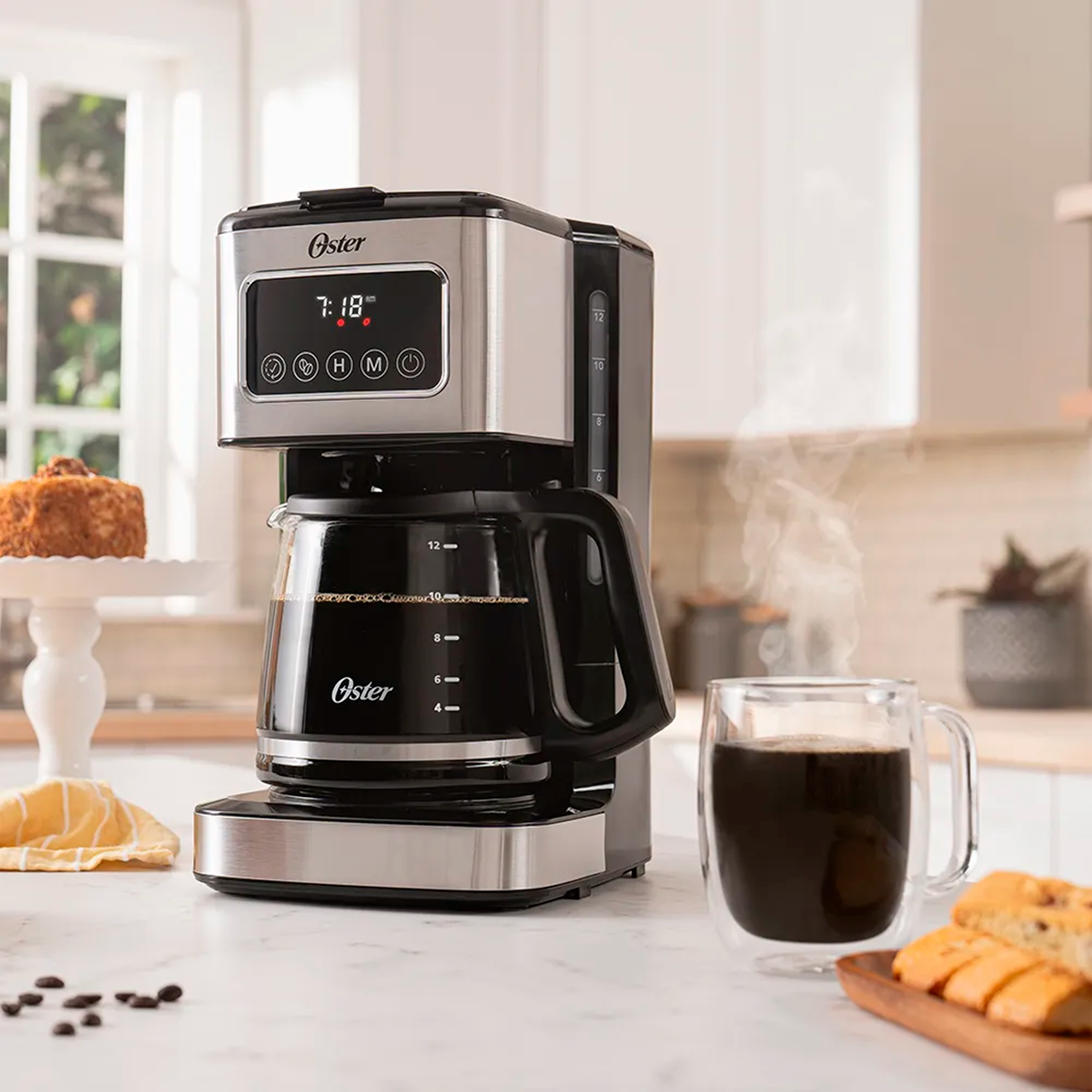 CAFETERA 12TZ PROGRAMABLE NEGRA OSTER