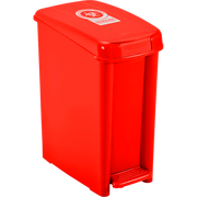 BASURERO PED 10L ROJO RGO BIOL U/E6