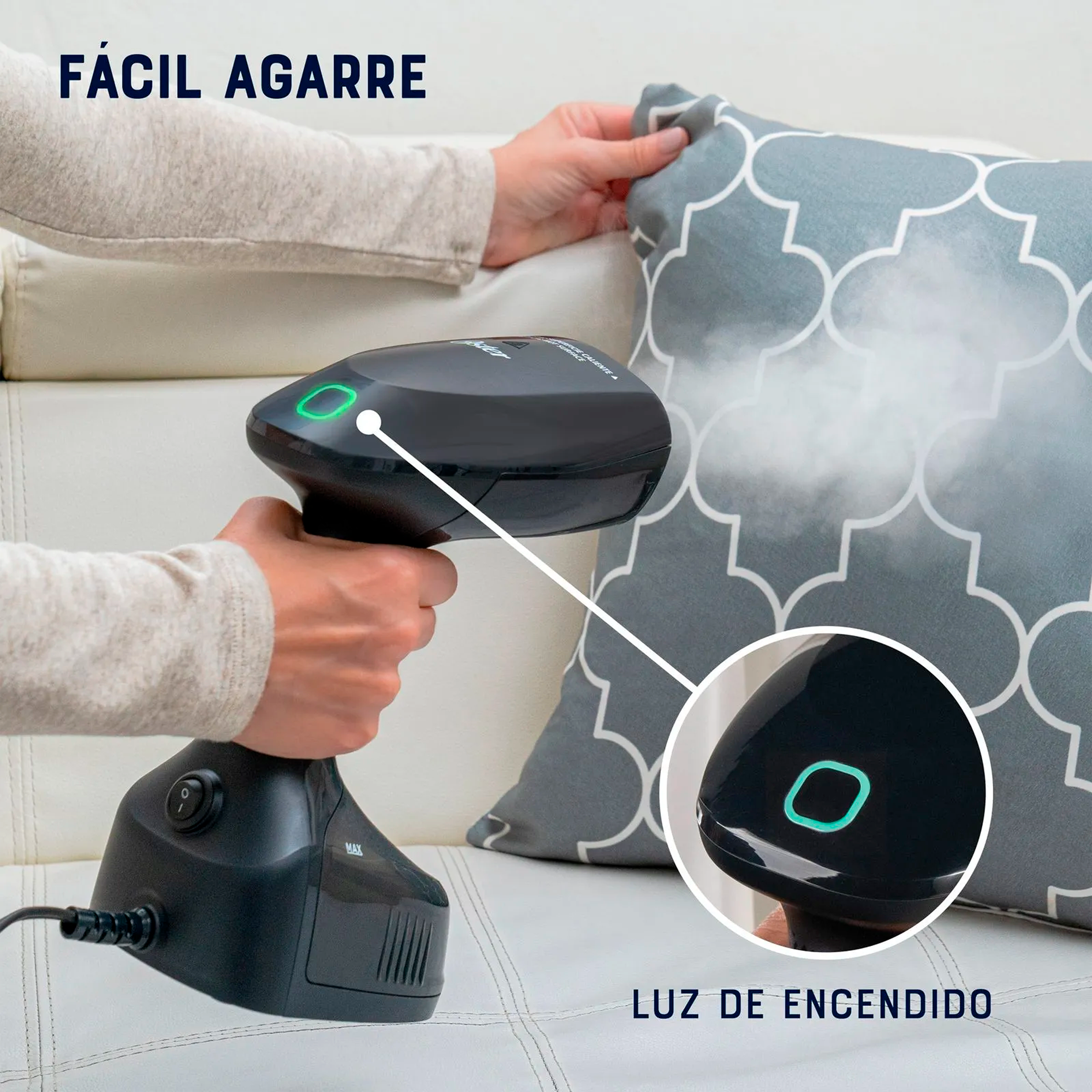PLANCHA VAPORIZADOR PORTATIL NEGRO OSTER
