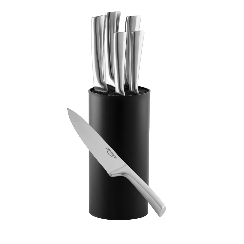 JGOX5 CUCHILLOS ACERO+BASE UNIVERSAL