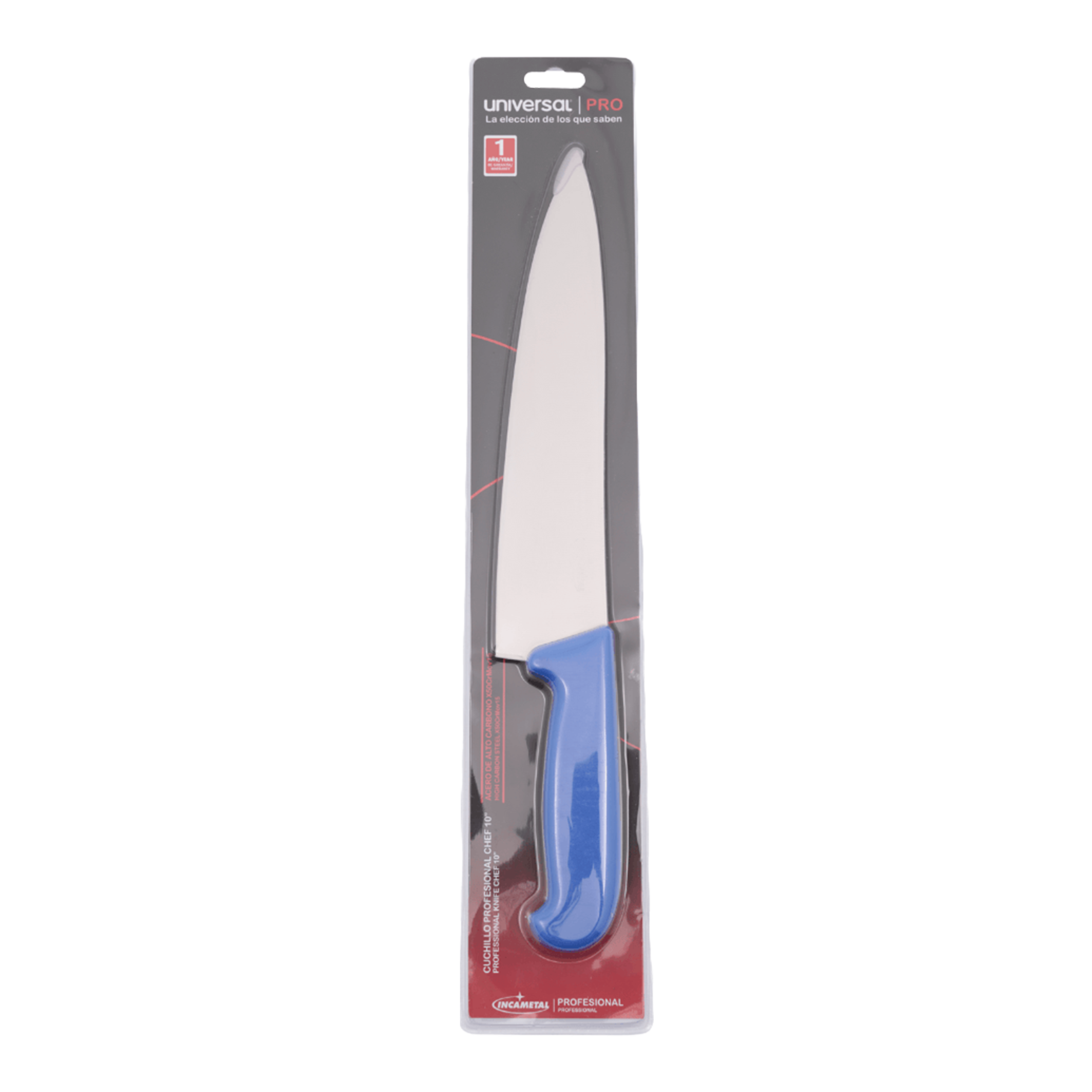 CUCHILLO 10" CHEF AZUL INCAMENTAL