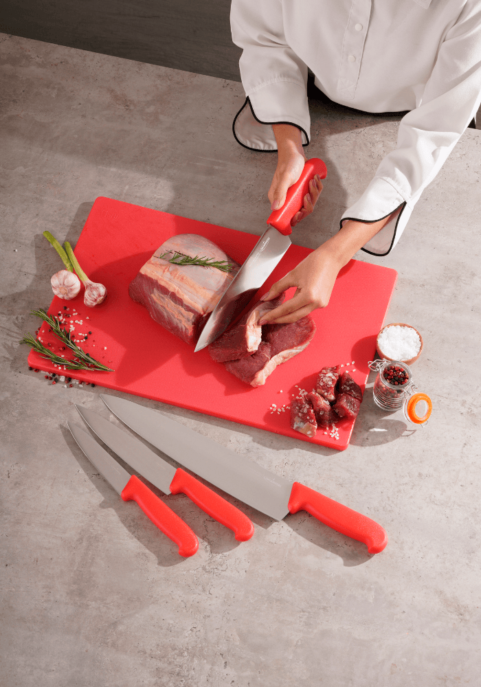 CUCHILLO 6" MULTIUSOS ROJO INCAMENTAL