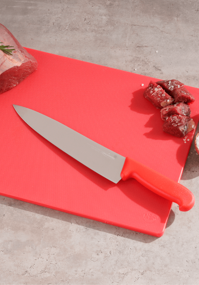CUCHILLO 10" CHEF ROJO INCAMENTAL