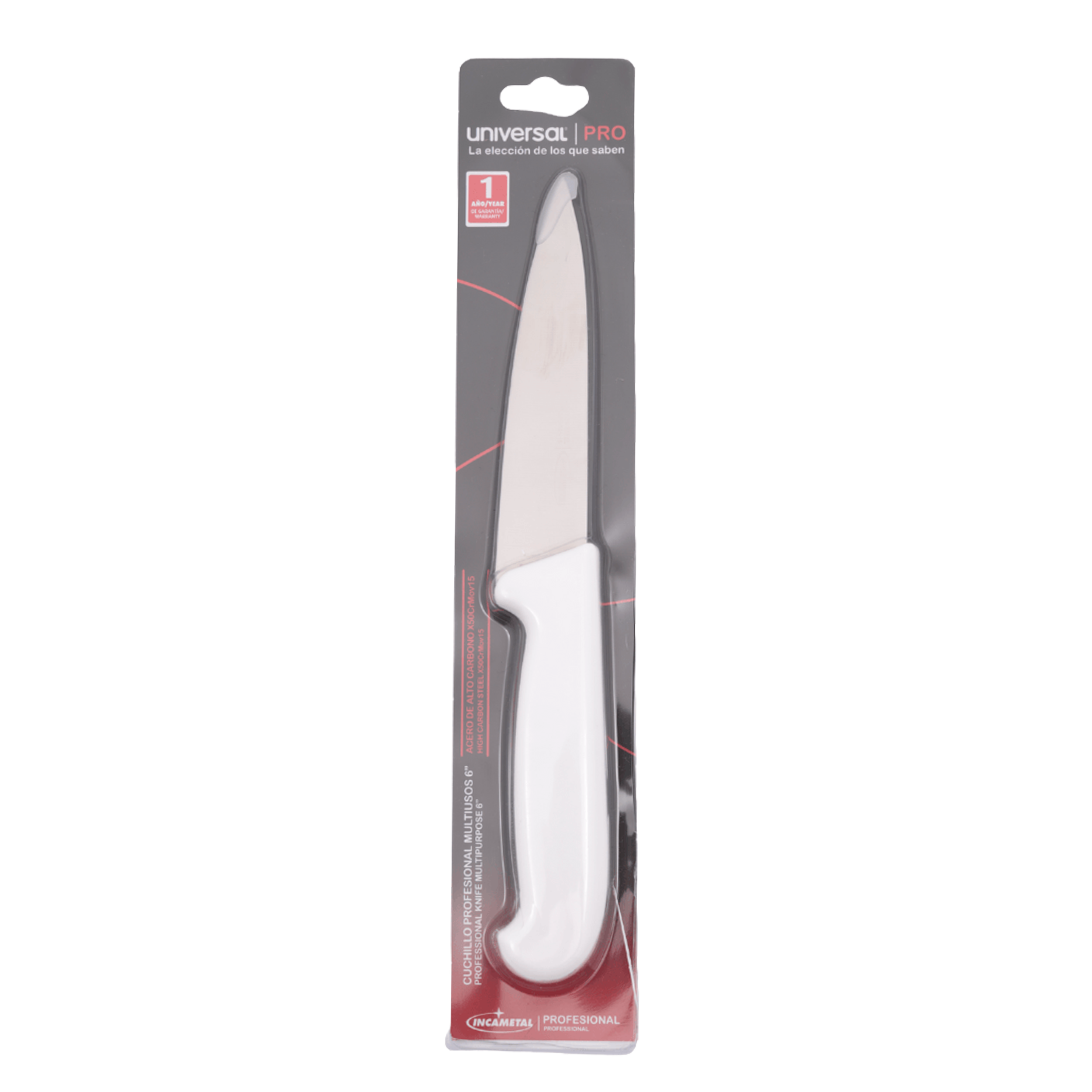 CUCHILLO 6" MULTIUSOS BLANCO INCAMENTAL