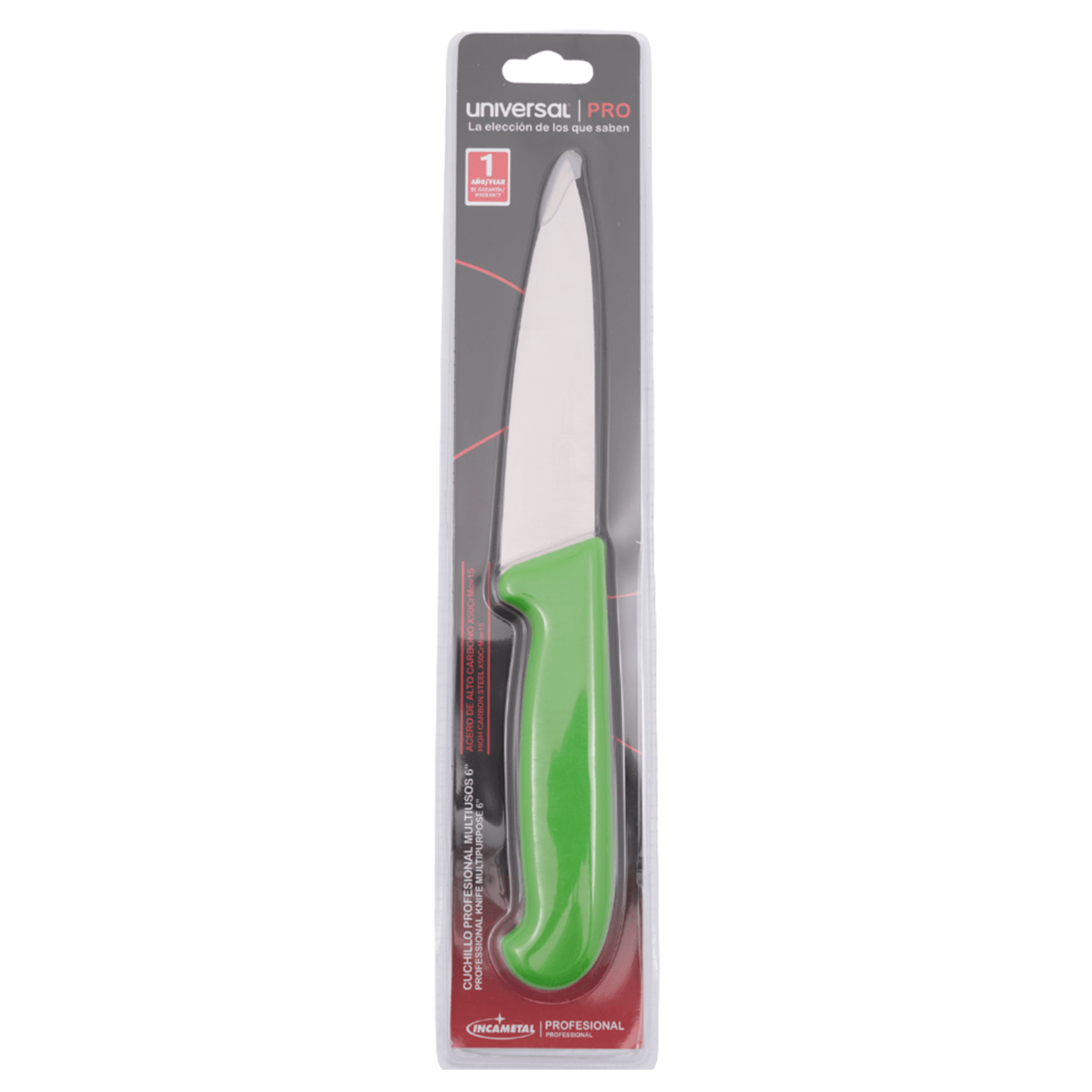 CUCHILLO 6" MULTIUSOS VERDE INCAMENTAL