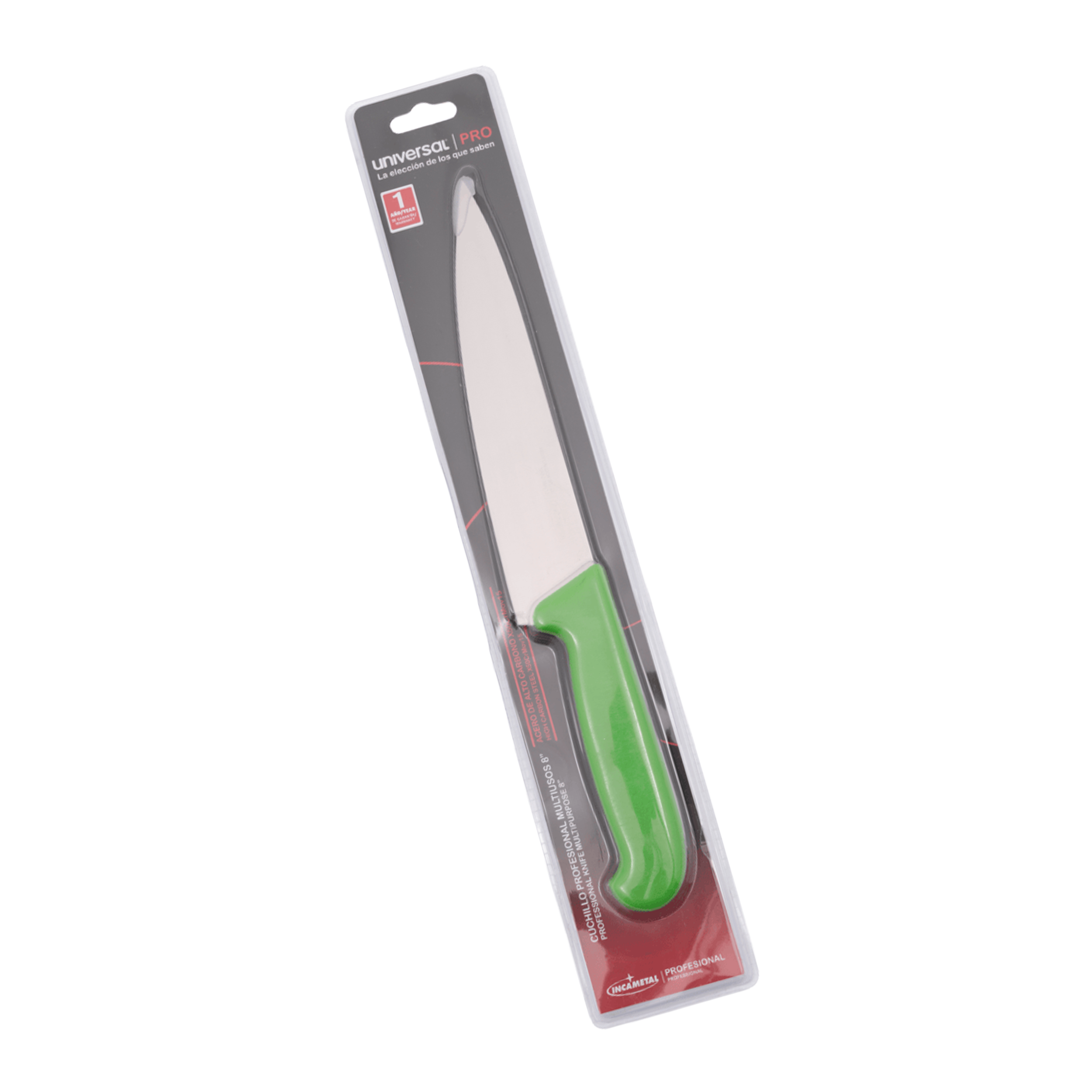CUCHILLO 8" MULTIUSOS VERDE INCAMENTAL