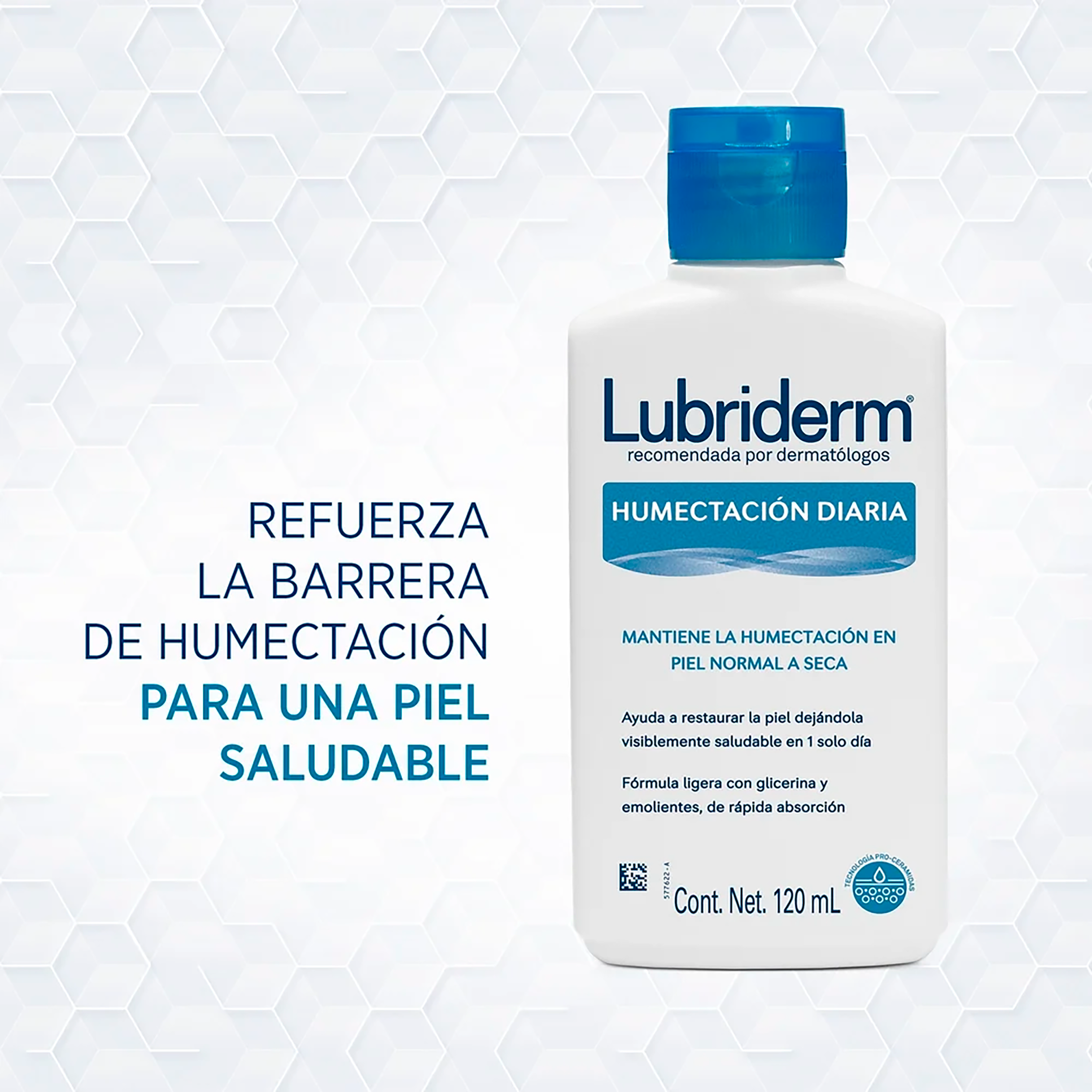 CREMA CORPORAL LUBRIDERM ® HUMENTACIÒN DIARIA 120ml