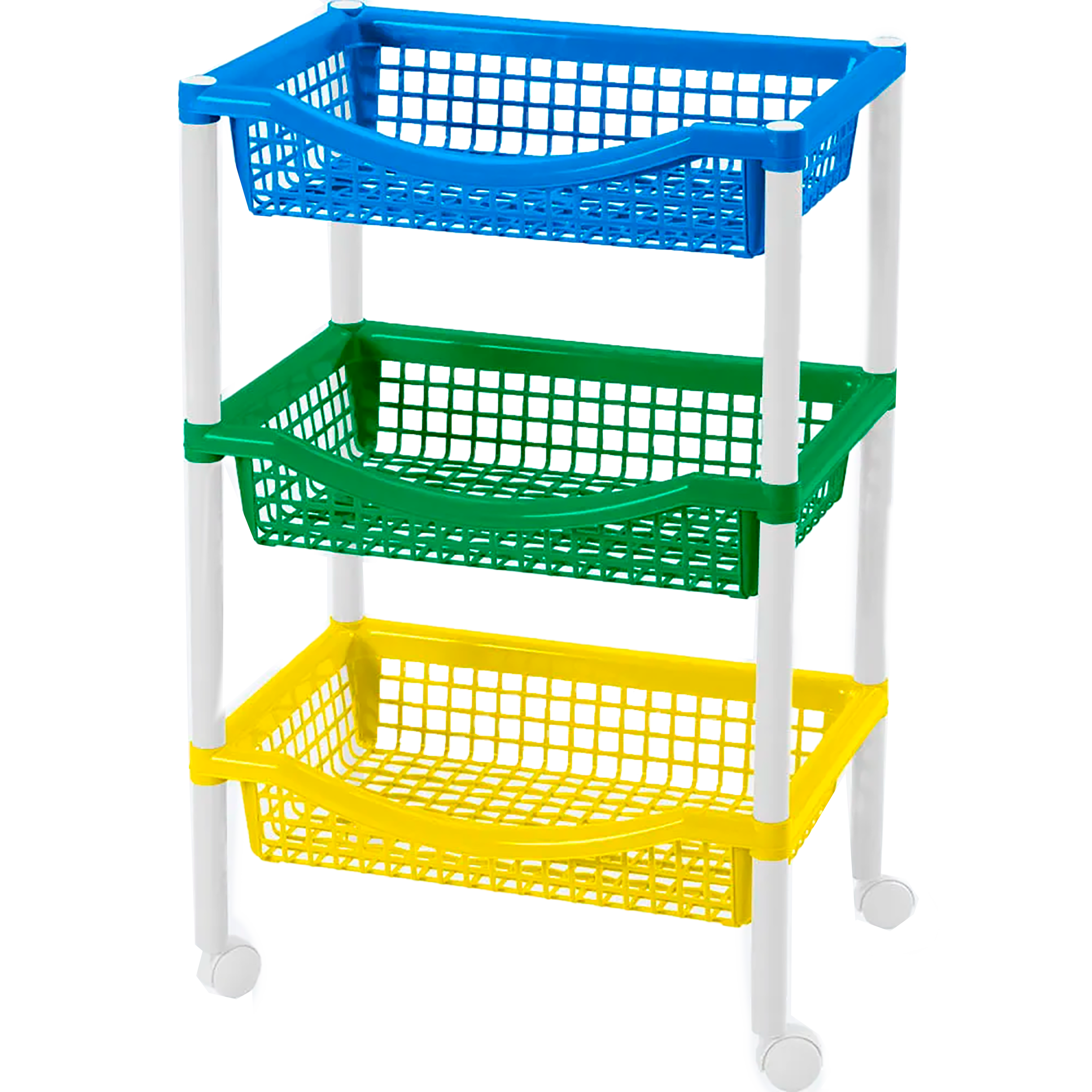 Canasta Móvil Rectangular de 3 Niveles Tricolor Niño RIMAX