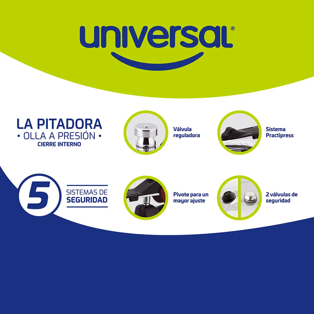 OLLAS A PRESION 6L 5 SISTEMAS D