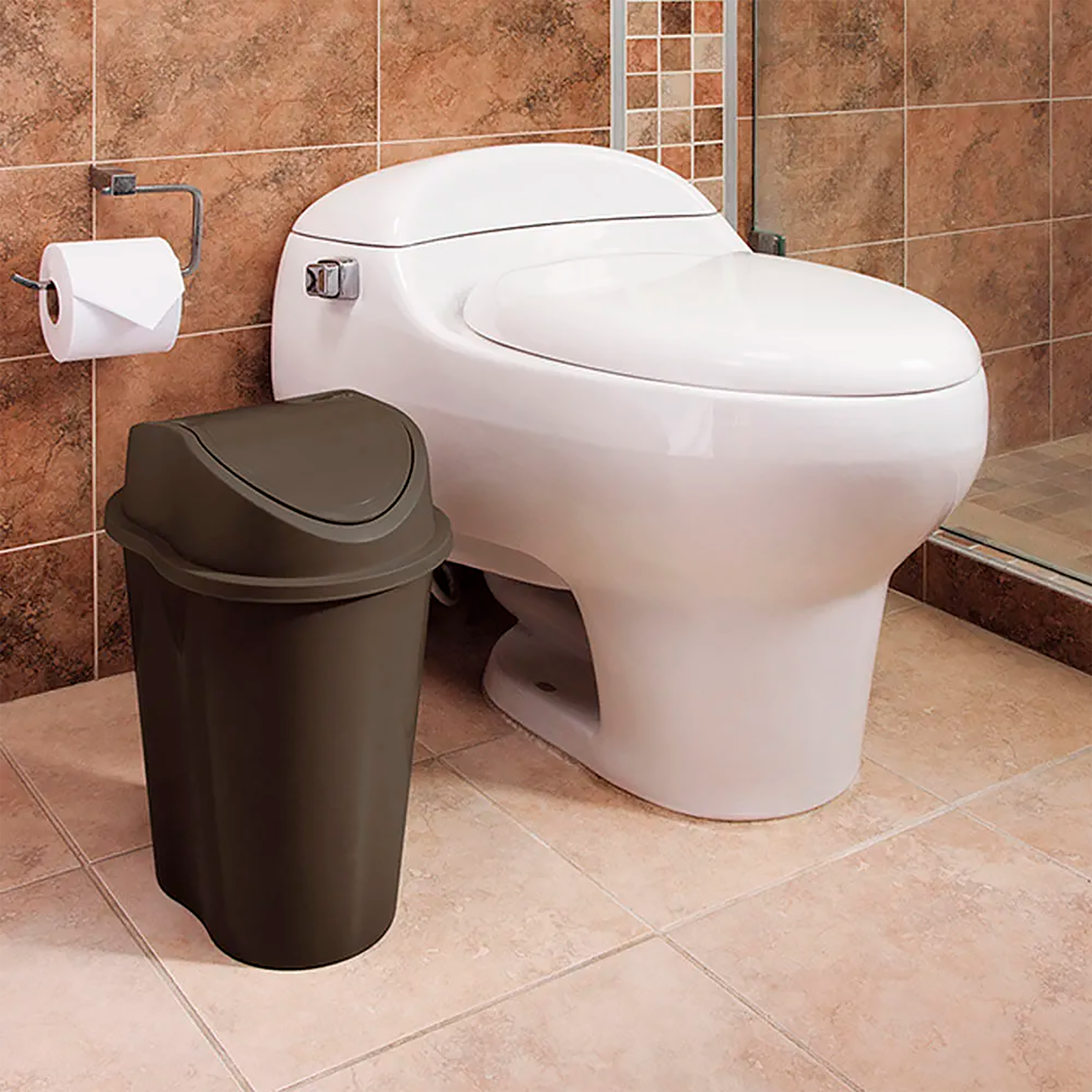 PAPELERA STYLE TV 10L WENGUE RIMAX