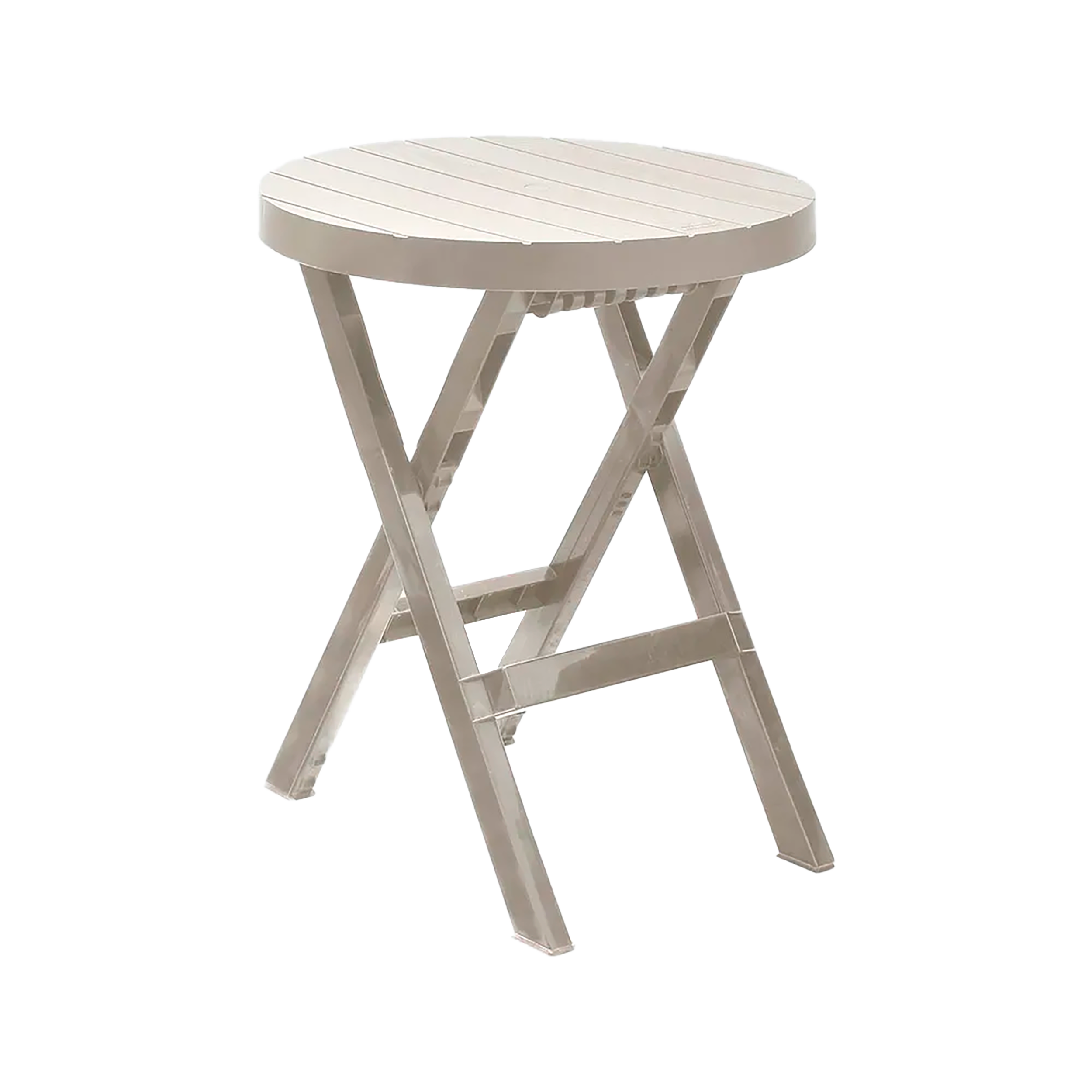 Mesa Plegable Redonda Barú Taupe RIMAX