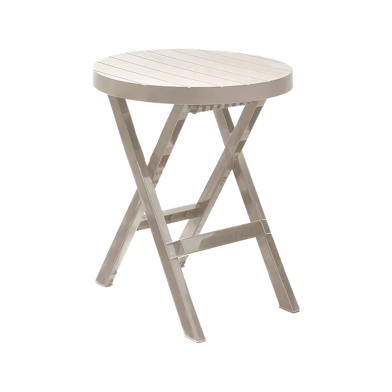 Mesa Plegable Redonda Barú Taupe RIMAX