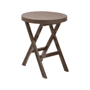 MESA PLEGABLE BARU REDONDA MOCCA