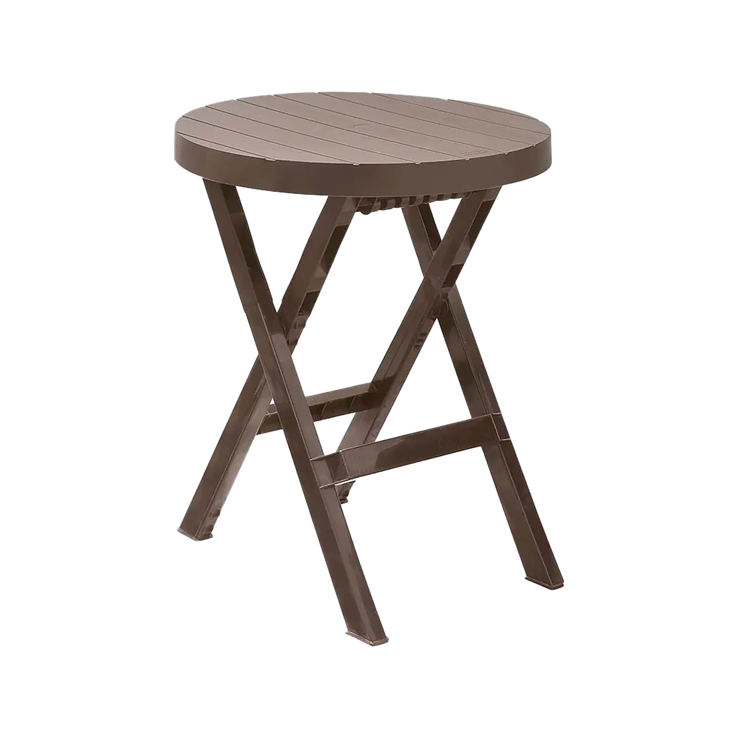 MESA PLEGABLE BARU REDONDA MOCCA