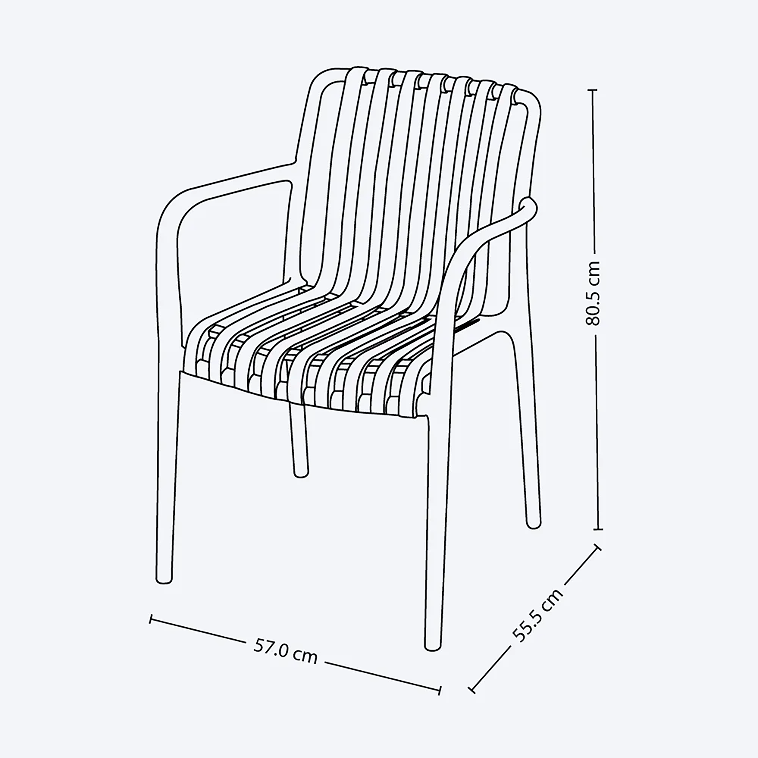 SILLA COSMOS CON BRAZOS CF