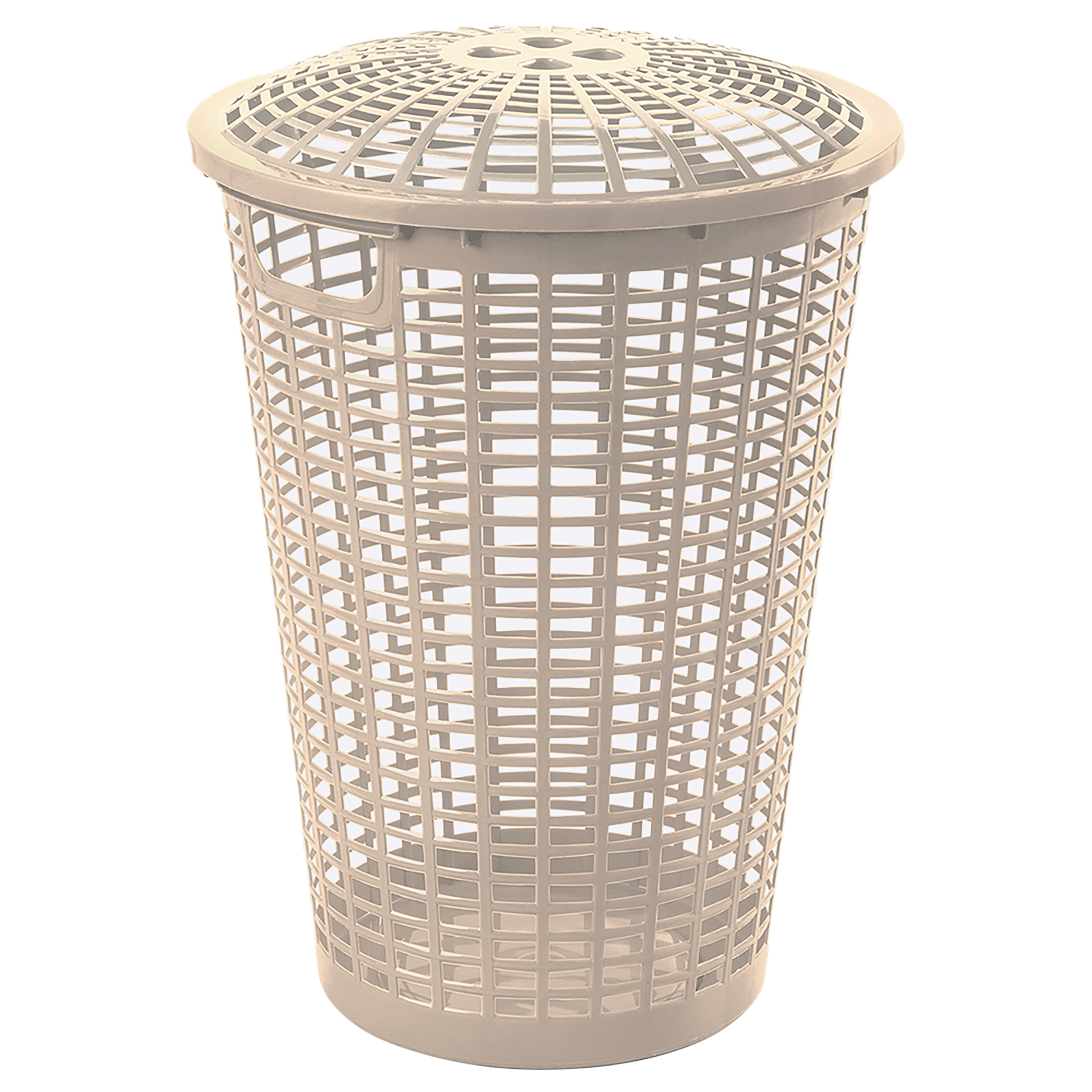 Cesta para Ropa Redonda Taupe RIMAX con Manijas