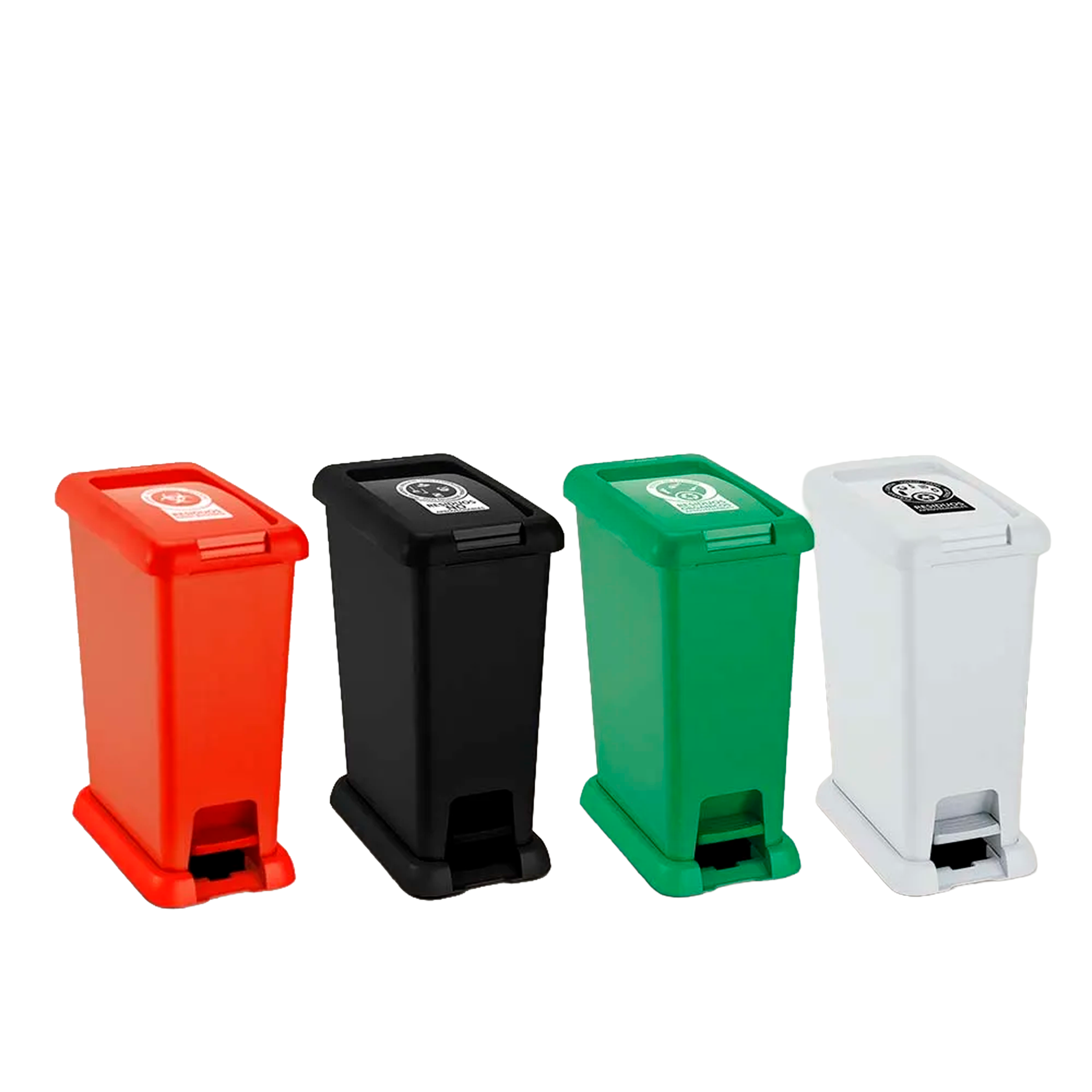 BASURERO PEDAL 20L ROJO RGO BIOL RIMAX