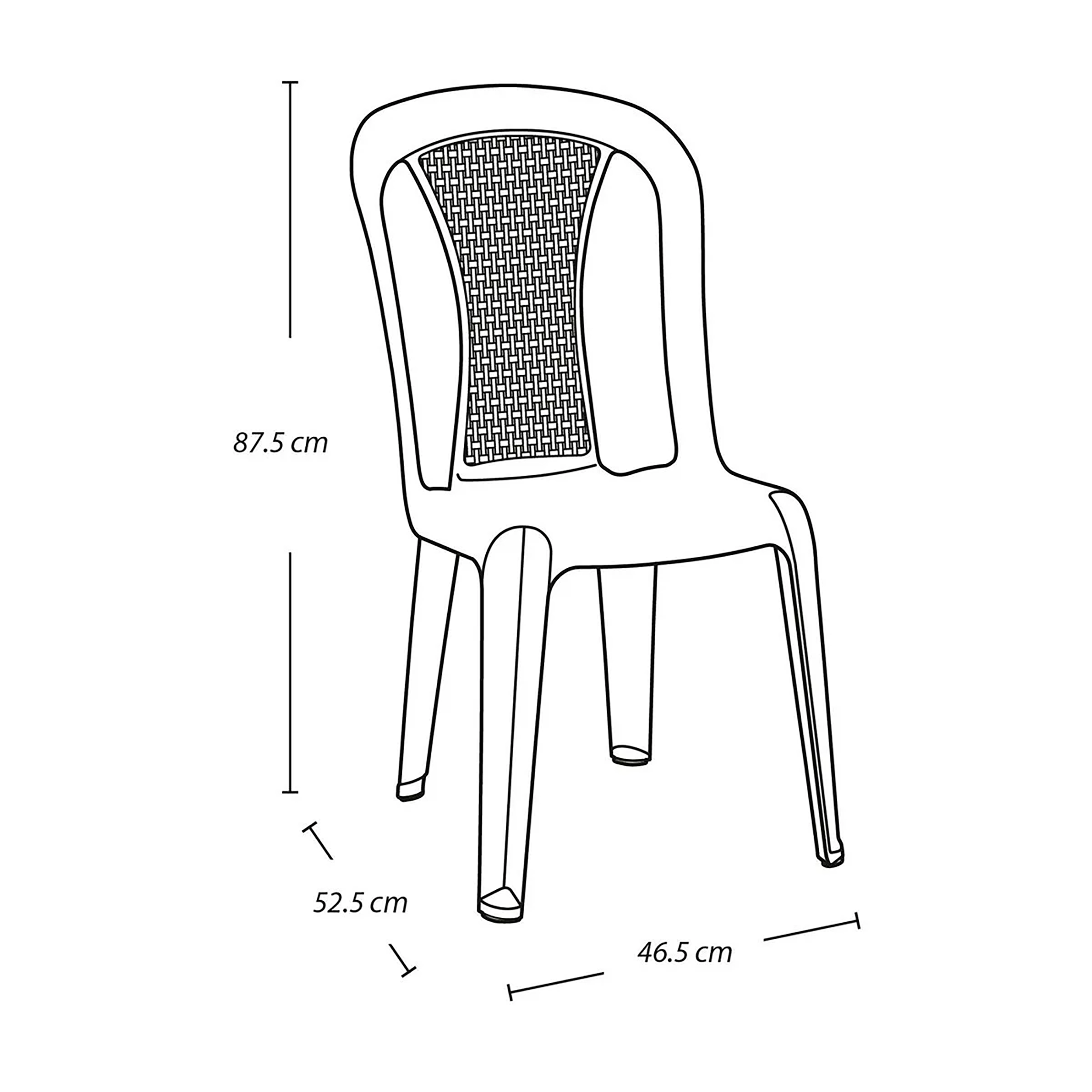 Silla RIMAX Samba Blanca