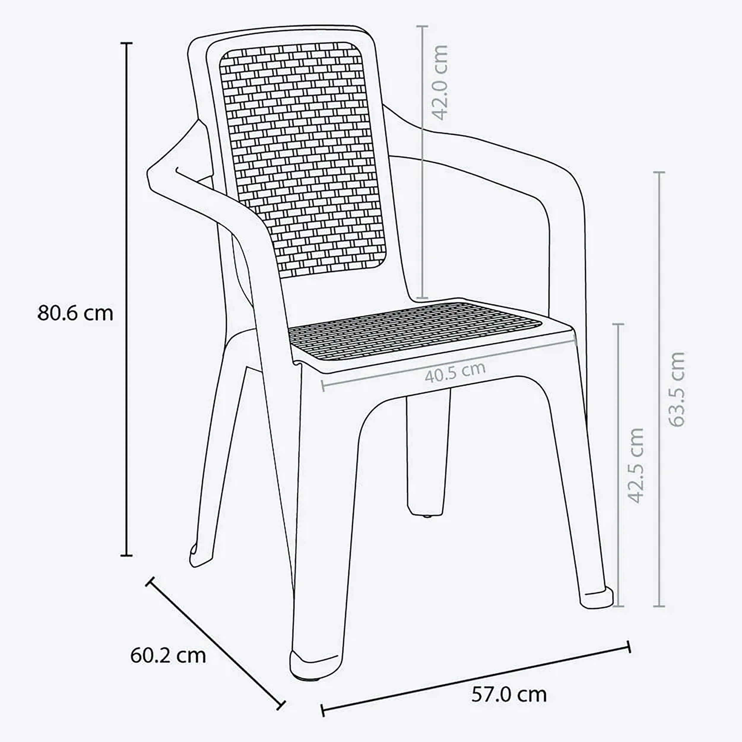 SILLA ETERNA C/BRAZOS WENGUE RIMAX