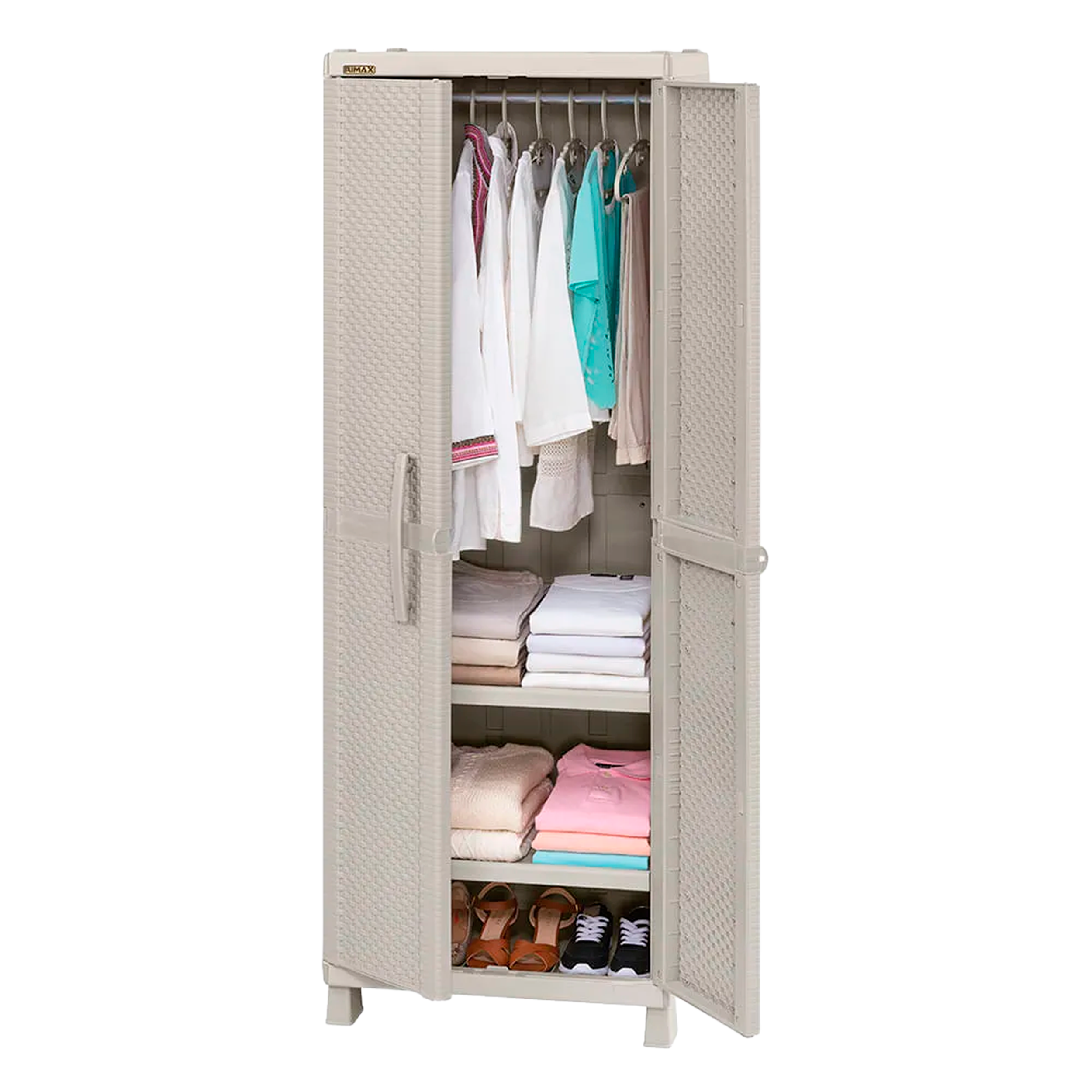ARMARIO ROPA RATTAN TAUPE RIMAX