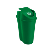 PAPELERA TV 10L VERDE ORGAN APROV U/E6