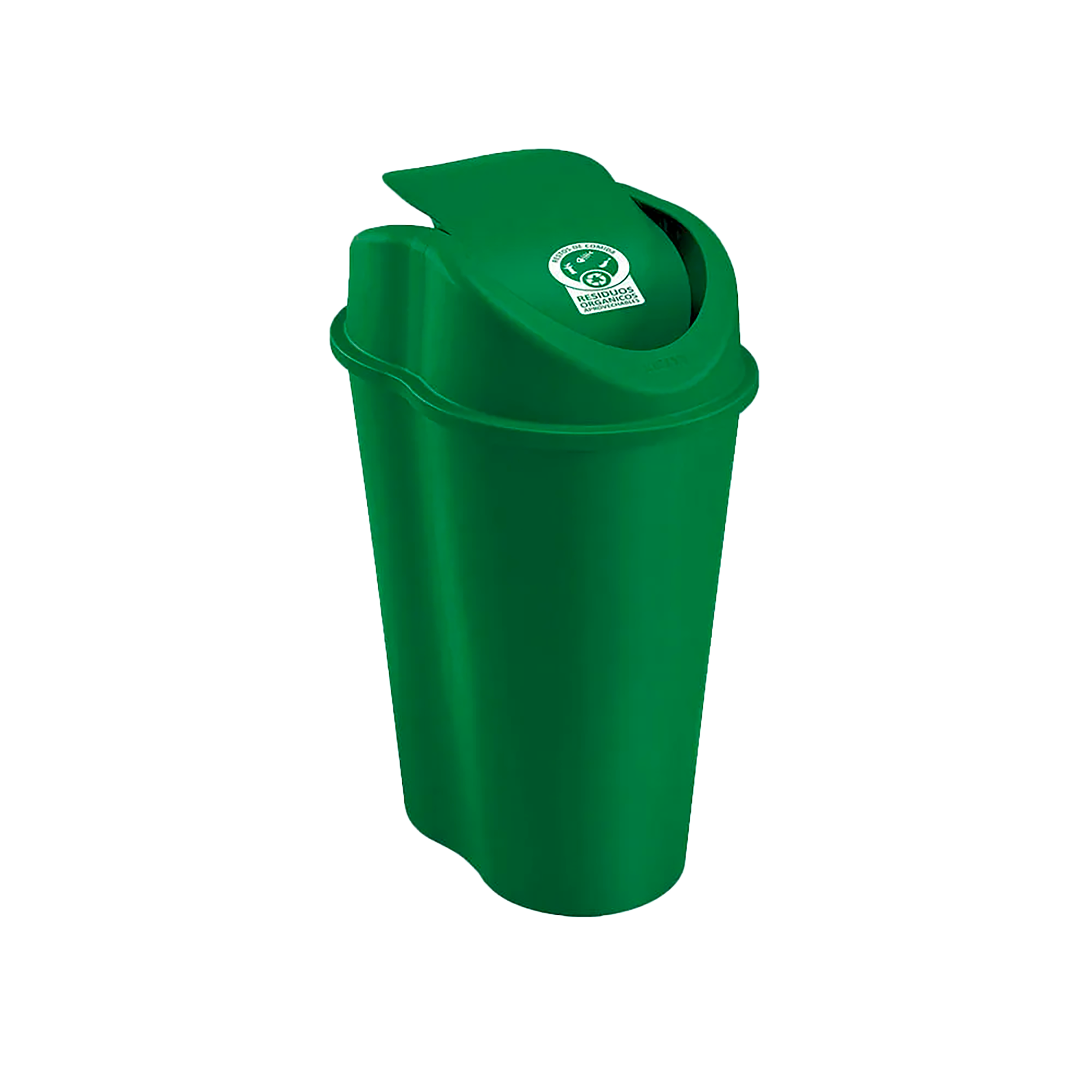 PAPELERA TV 10L VERDE ORGAN APROV U/E6