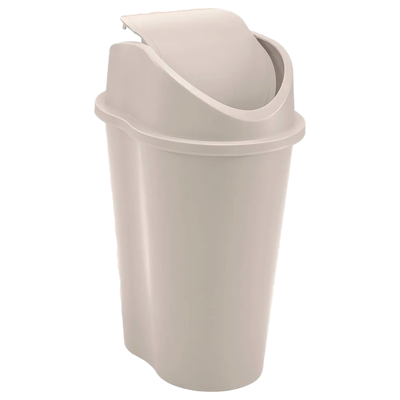 Papelera RIMAX Style Tapa Vaiven Taupe 10 Litros