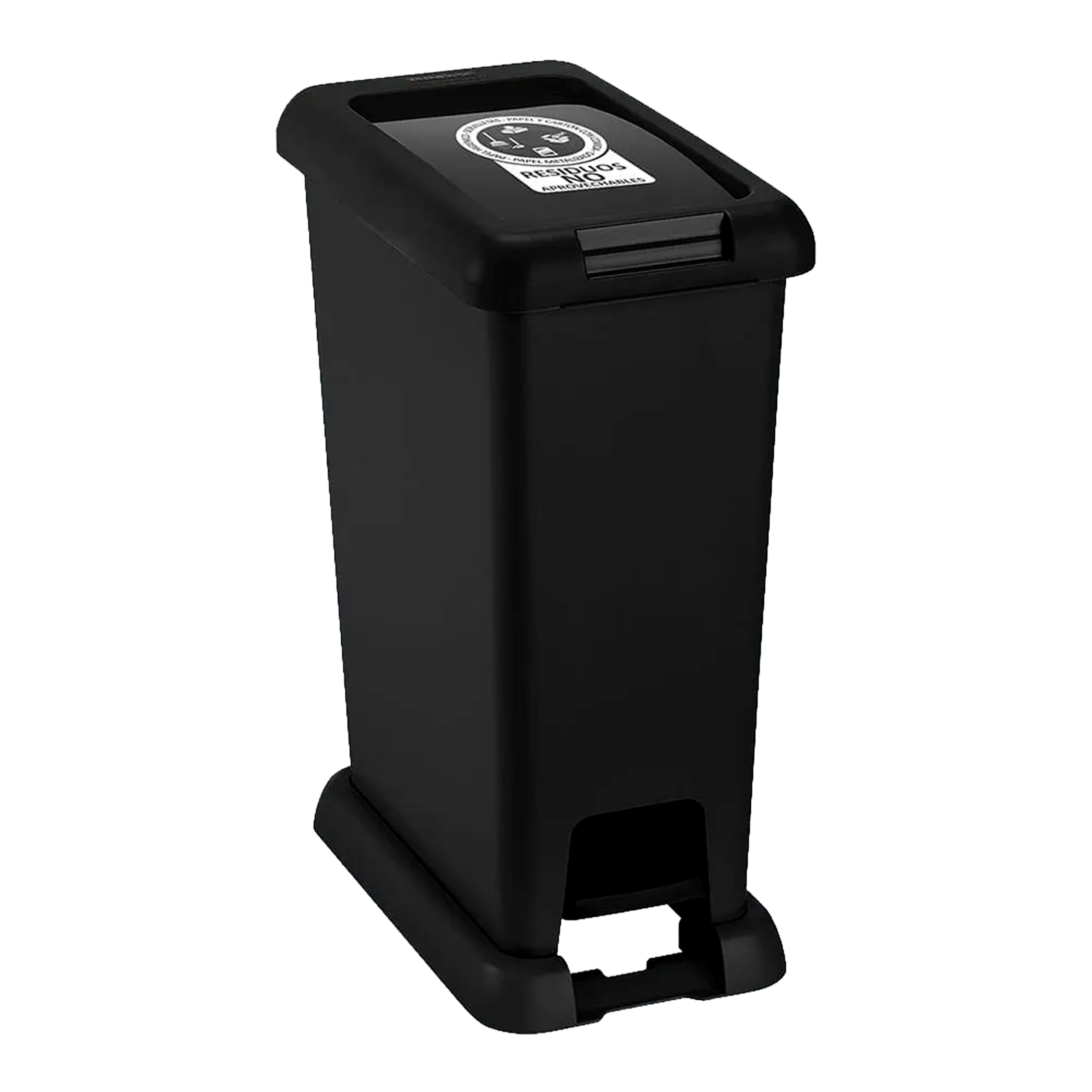 BASURERO PED 35L NEGRO NO APROV RIMAX