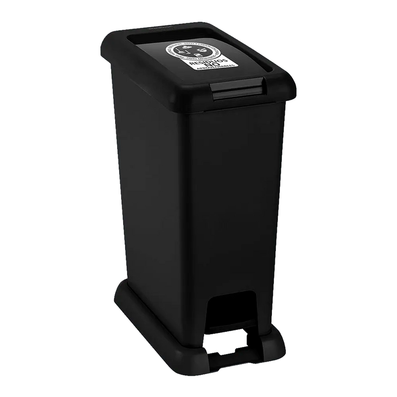 BASURERO PED 35L NEGRO NO APROV RIMAX