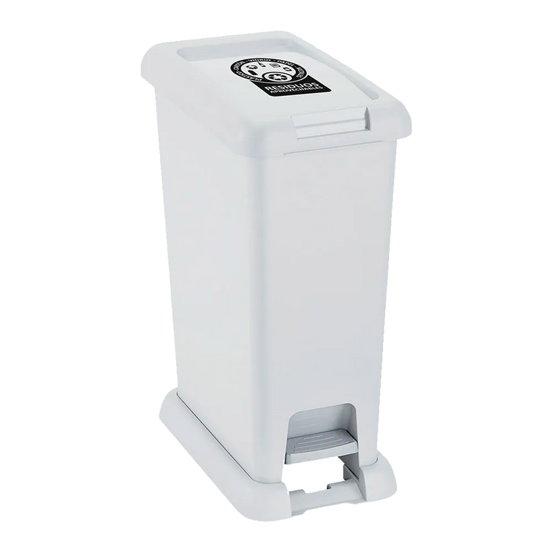 BASURERO PED 35L BLANCO APROV RIMAX