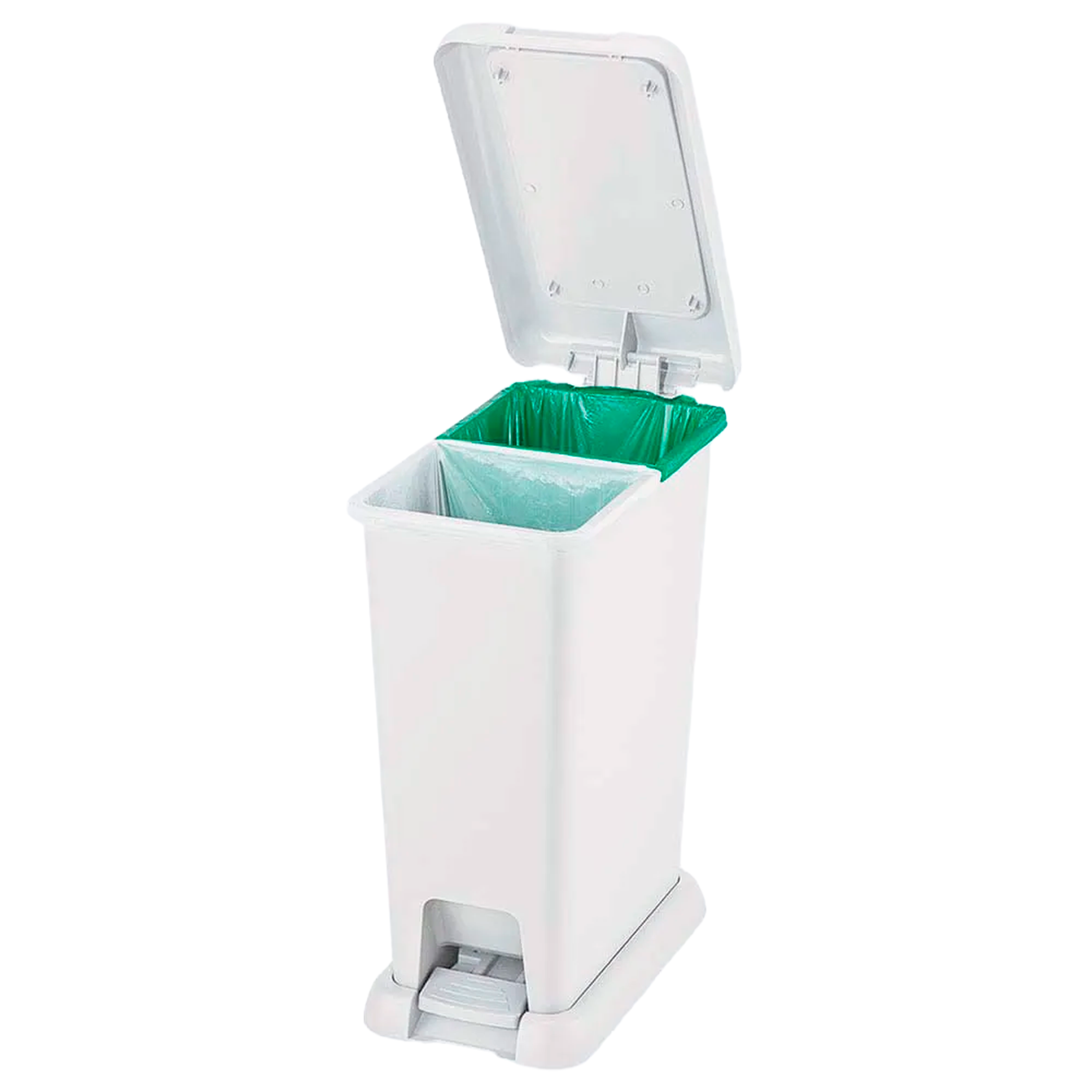 BASURERO PED 35L BLANCO APROV RIMAX