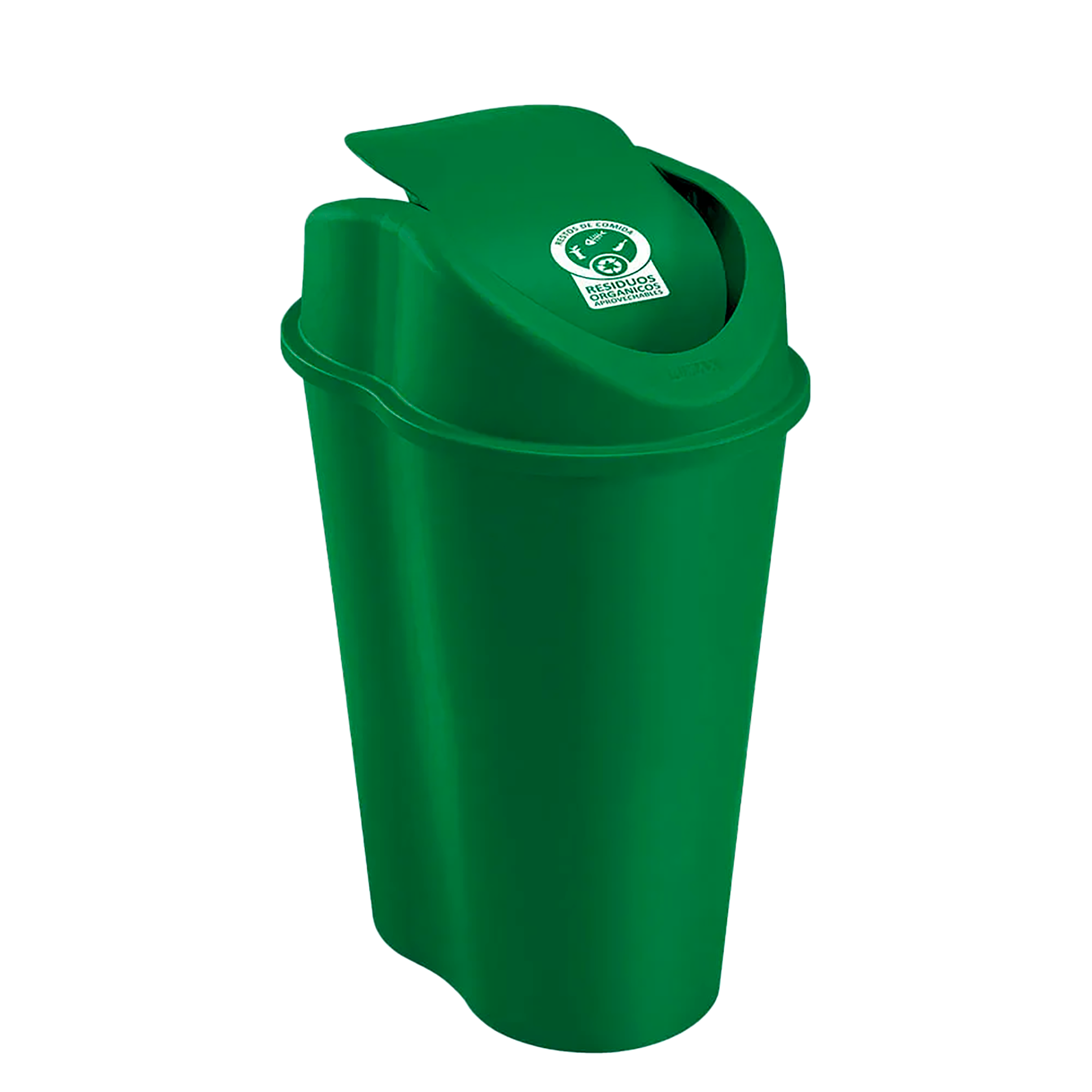 PAPELERA TV 25L VERDE ORGAN APROV U/E6